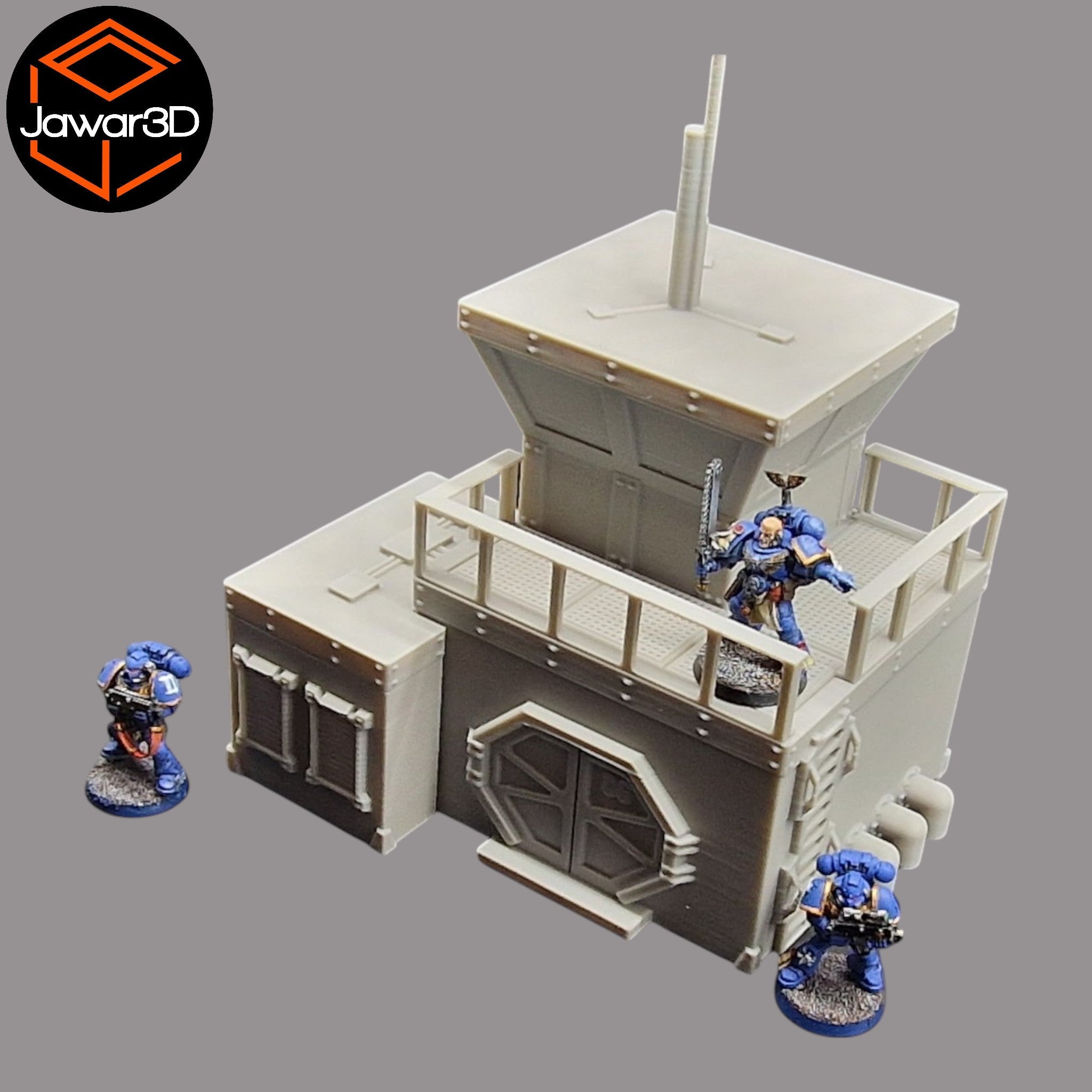 Sci-Fi Outpost - 28mm Wargaming Scatter Terrain Scenery Tabletop Miniature Jawar3d