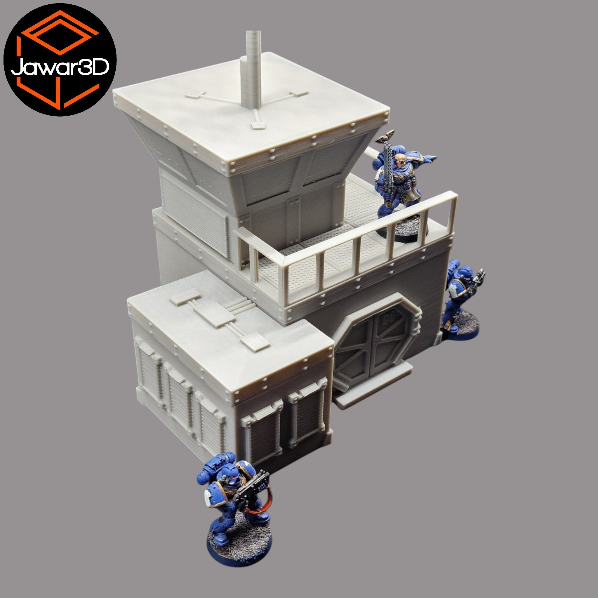 Sci-Fi Outpost - 28mm Wargaming Scatter Terrain Scenery Tabletop Miniature Jawar3d