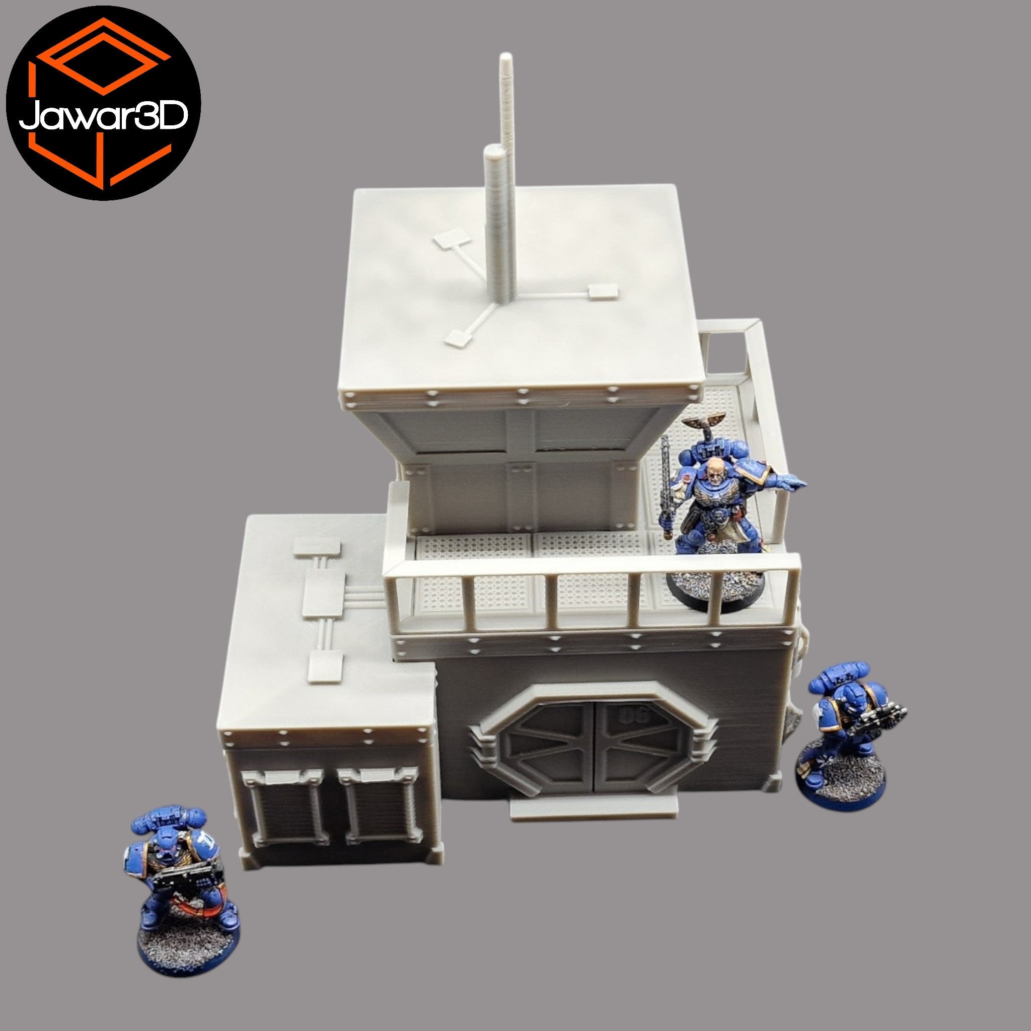 Sci-Fi Outpost - 28mm Wargaming Scatter Terrain Scenery Tabletop Miniature Jawar3d