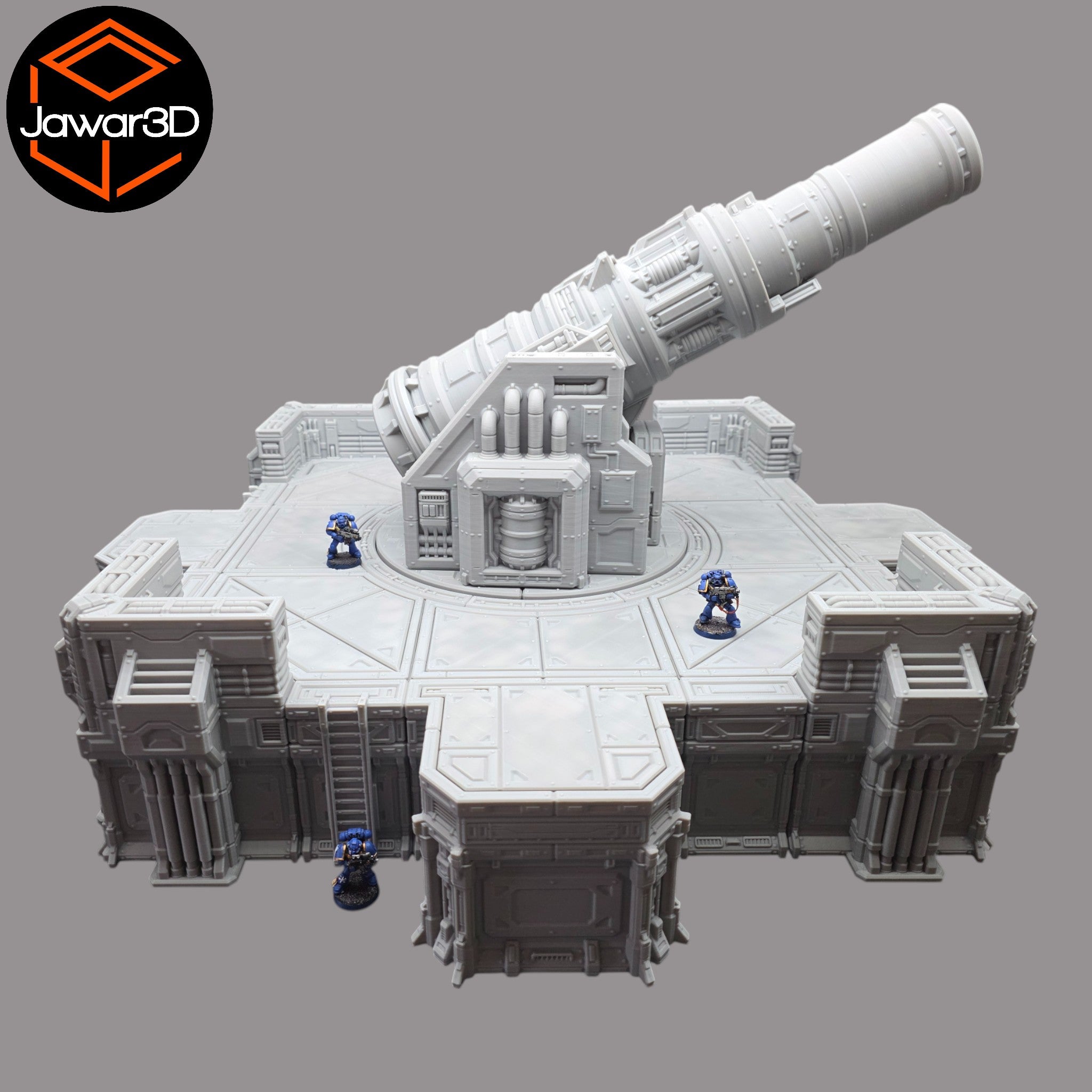 Gun Platform Big Gun Platform #1 - 28mm Wargaming Scatter Terrain Scenery Tabletop ...