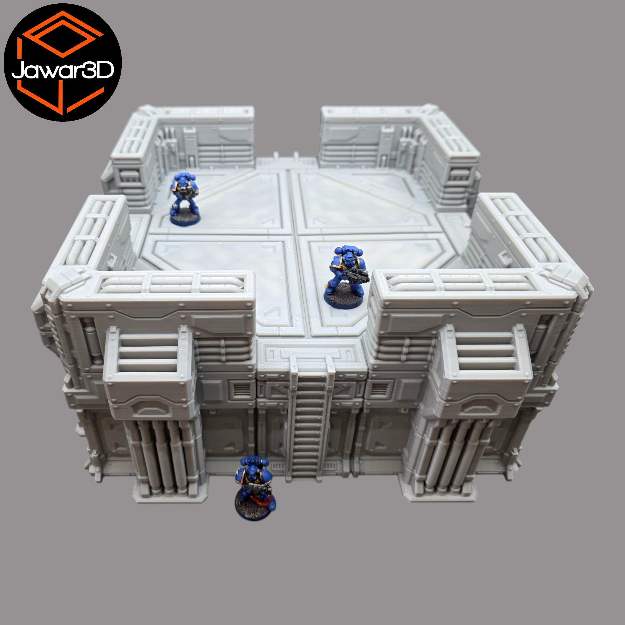 Big Gun Platform #2 - 28mm Wargaming Scatter Terrain Scenery Tabletop Miniature Jawar3d