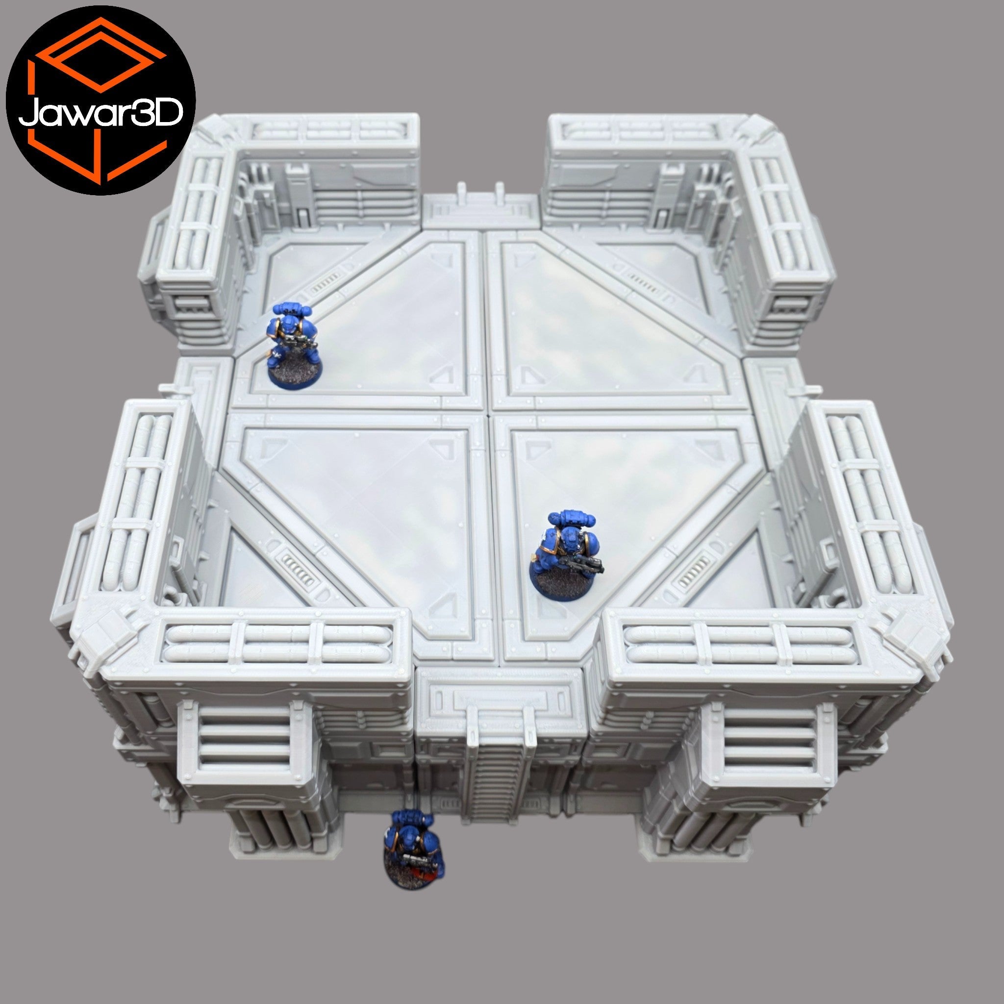 Big Gun Platform #2 - 28mm Wargaming Scatter Terrain Scenery Tabletop Miniature Jawar3d