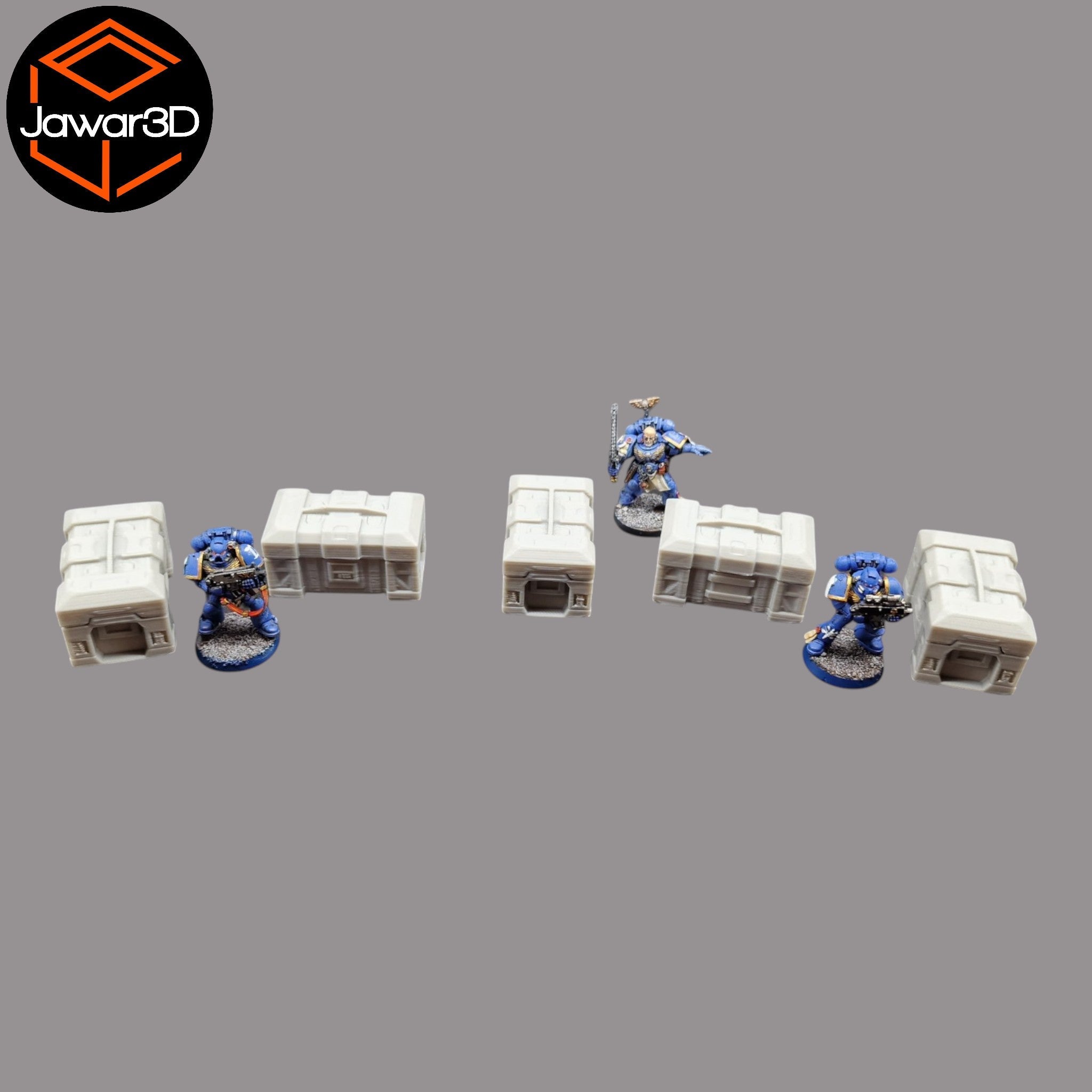 Ammo Box x5 - 28mm Wargaming Scatter Terrain Scenery Tabletop Miniature Jawar3d