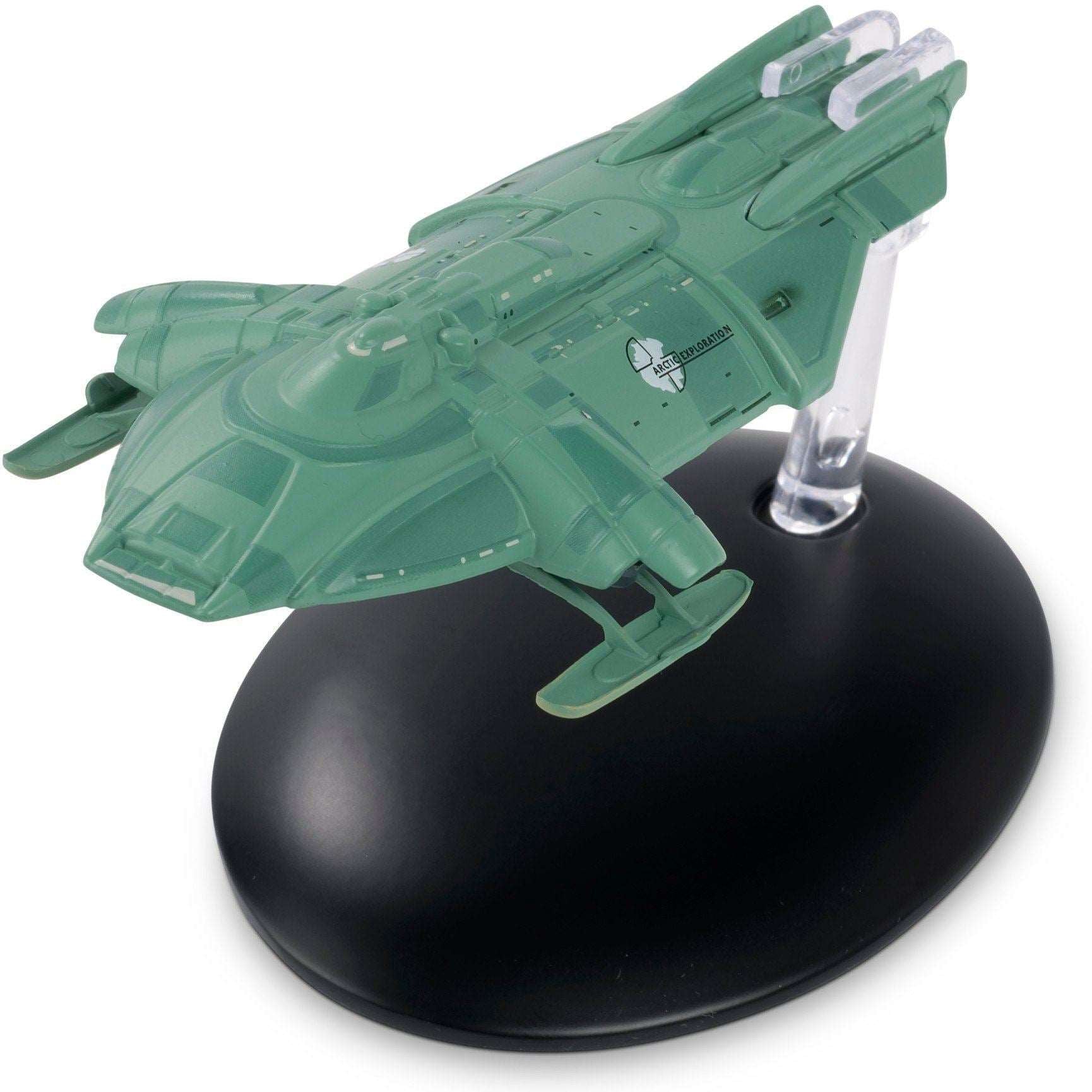 #131 Arctic One (United Earth) Moon Transport Model Die Cast Ship (Eaglemoss / Star Trek) Real Merch