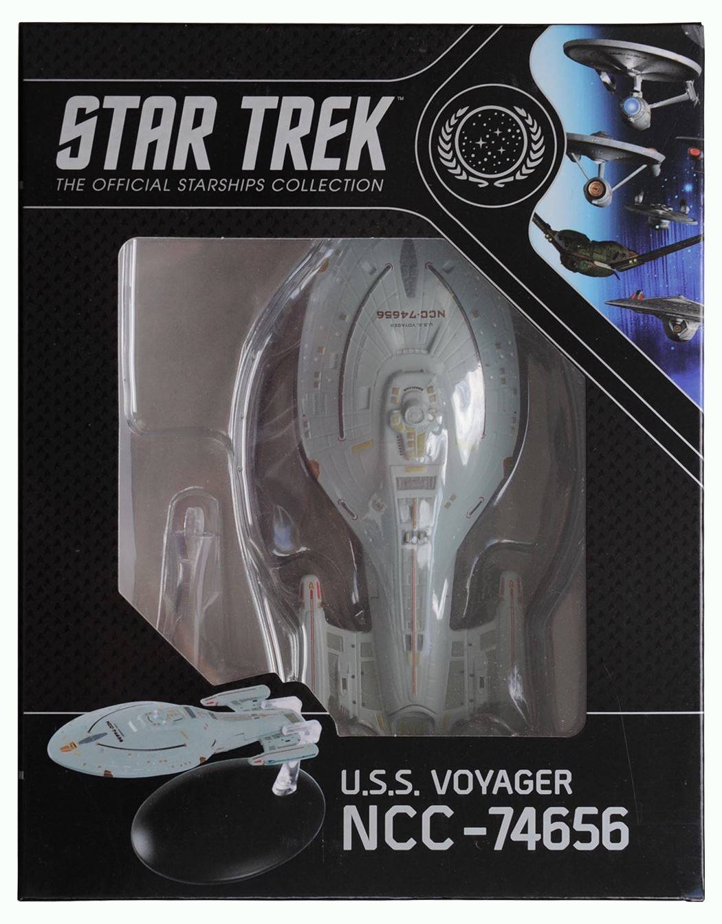 #06 U.S.S. Voyager NCC-74656 (Intrepid-class) Model Diecast Ship (Eaglemoss / Star Trek) Real Merch
