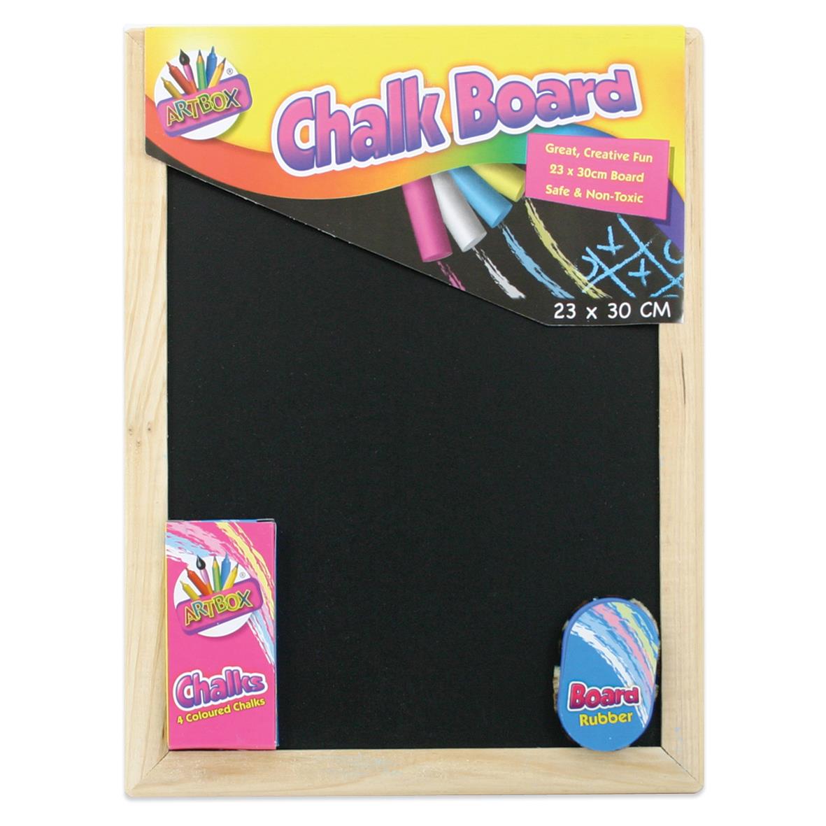 Children's Traditional Chalkboard Set with Chalk and Eraser Curious Minds