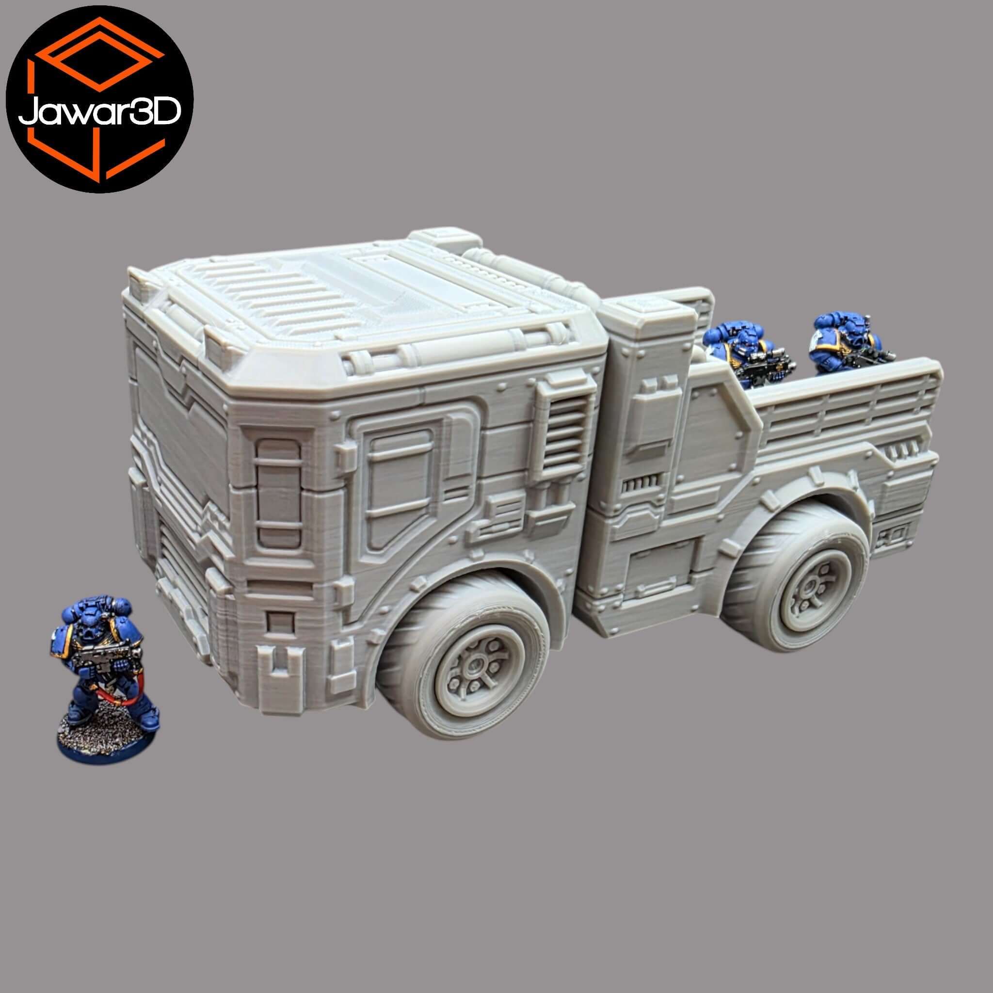 District 12 Vehicle #7 - 28mm Wargaming Scatter Terrain Scenery Tabletop Jawar3d