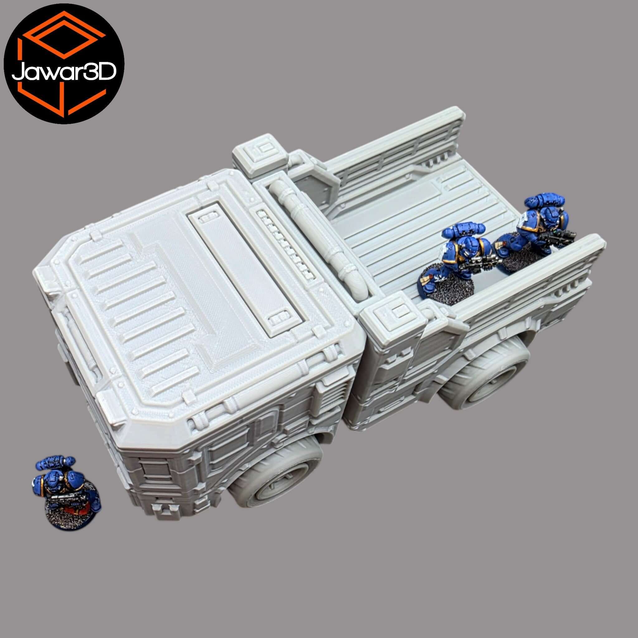 District 12 Vehicle #7 - 28mm Wargaming Scatter Terrain Scenery Tabletop Jawar3d