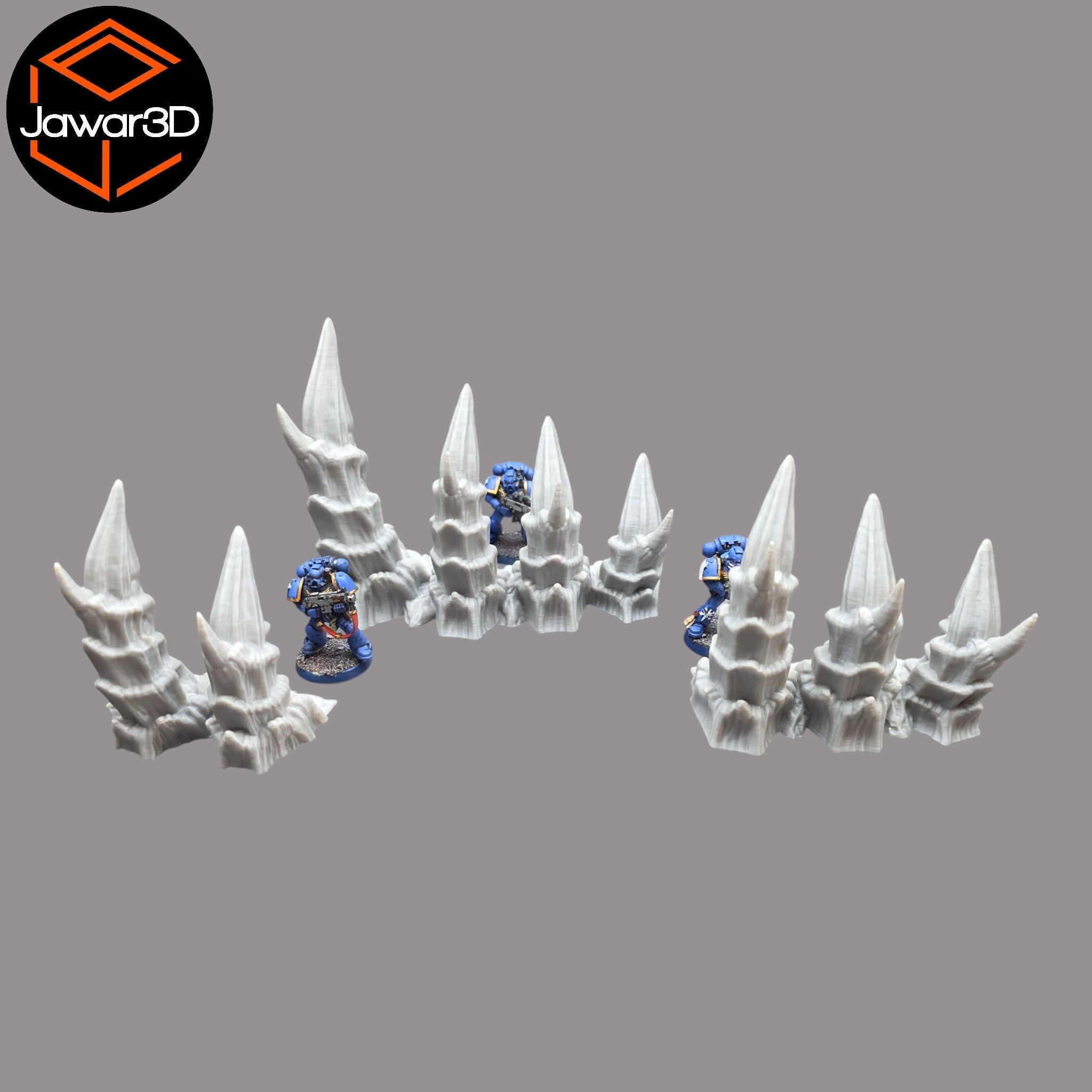 Hive Spikes - 28mm Wargaming Scatter Terrain Scenery Tabletop Jawar3d
