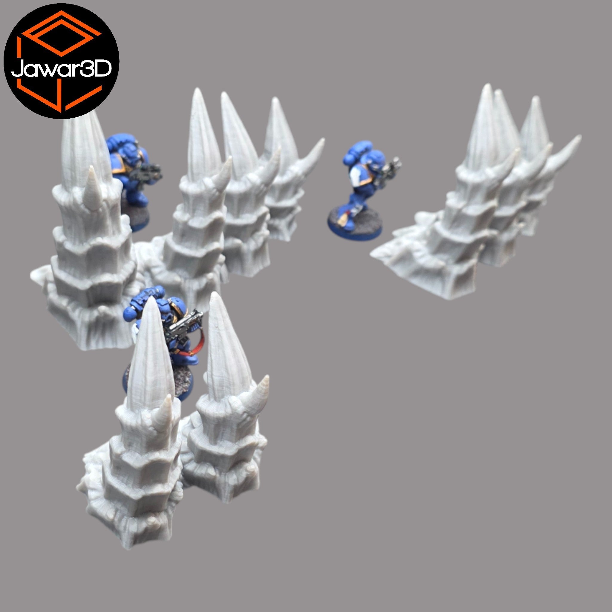 Hive Spikes - 28mm Wargaming Scatter Terrain Scenery Tabletop Jawar3d