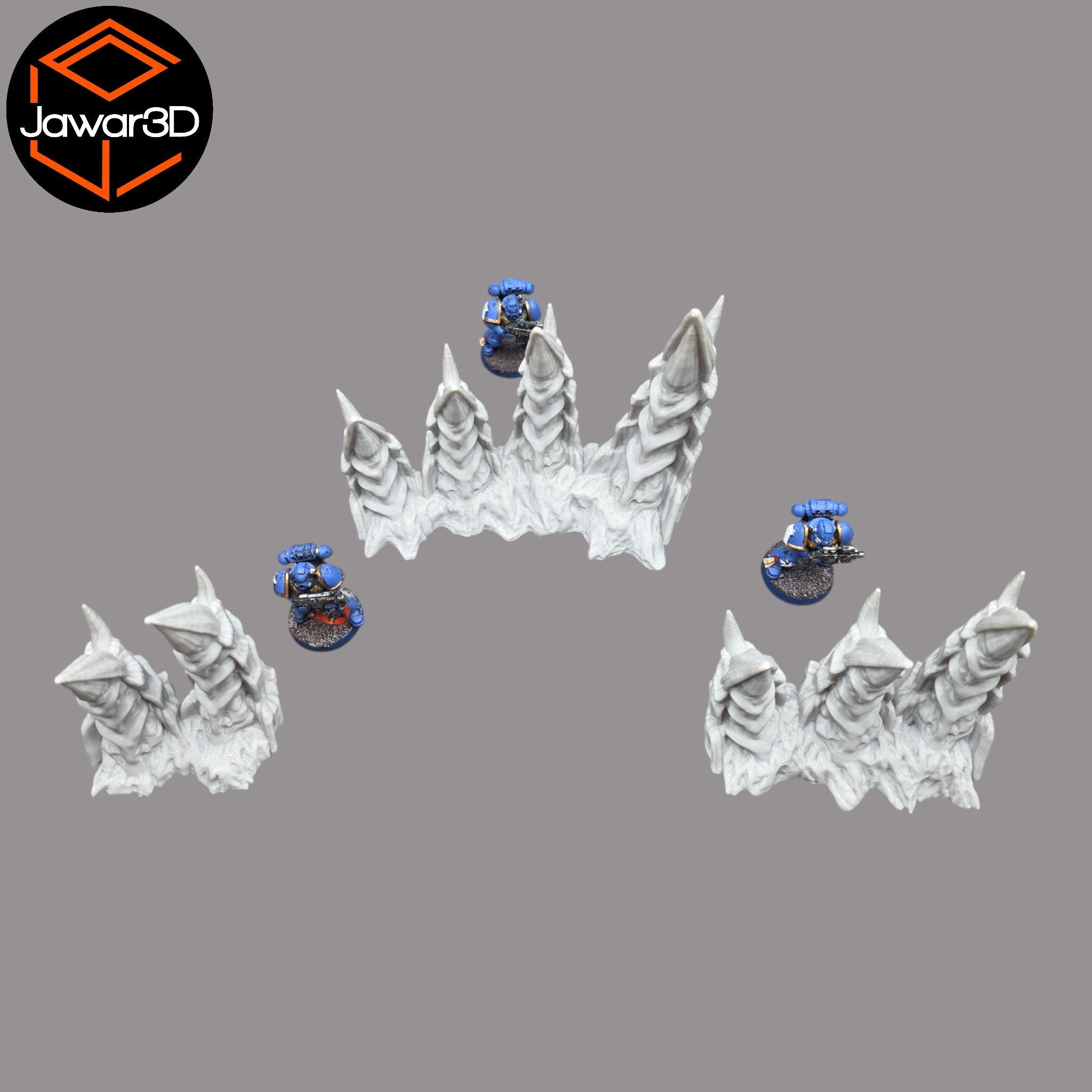 Hive Spikes - 28mm Wargaming Scatter Terrain Scenery Tabletop Jawar3d