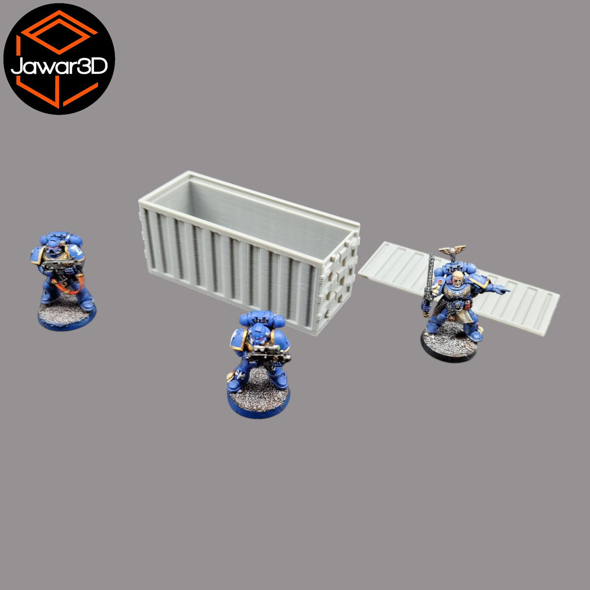 Shipping Container - 28mm Wargaming Scatter Terrain Scenery Tabletop Miniature Jawar3d