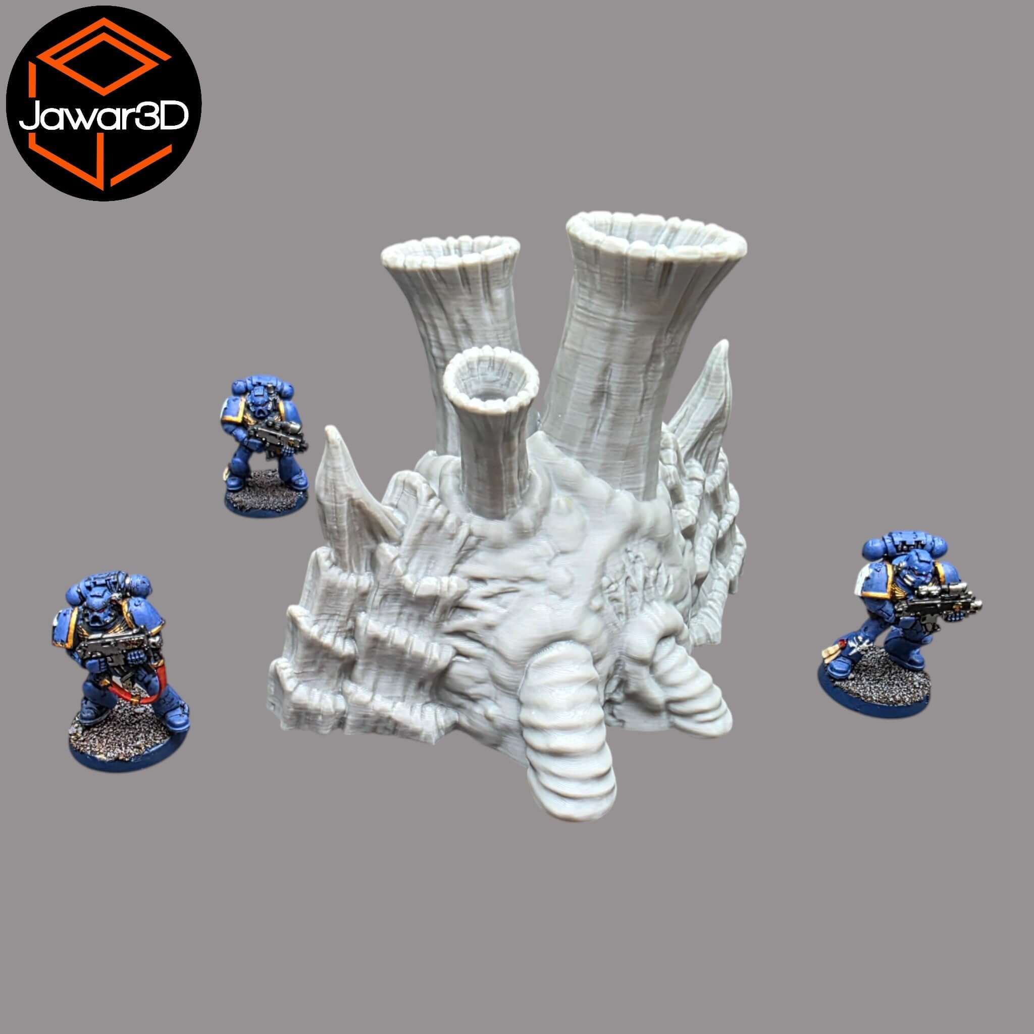 Hive Smokestack #1 - 28mm Wargaming Scatter Terrain Scenery Tabletop Jawar3d