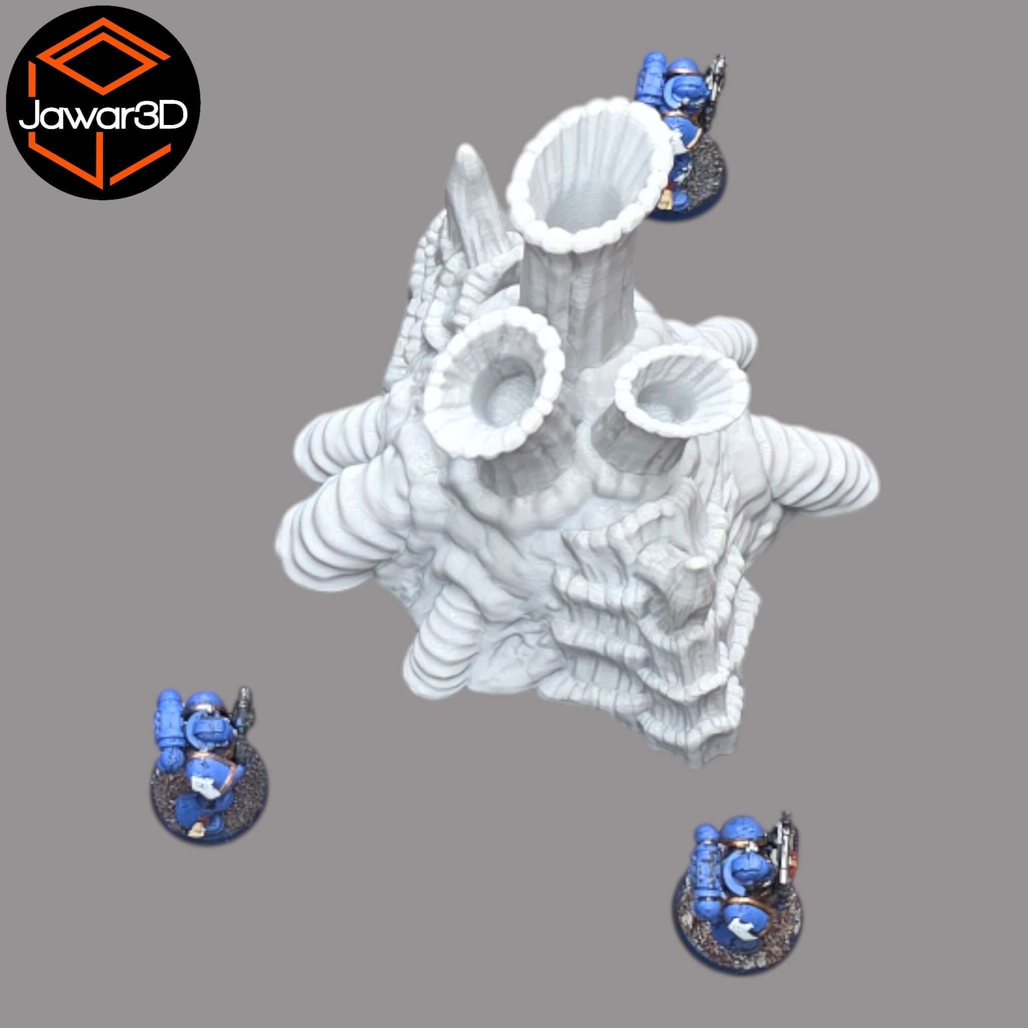 Hive Smokestack #1 - 28mm Wargaming Scatter Terrain Scenery Tabletop Jawar3d