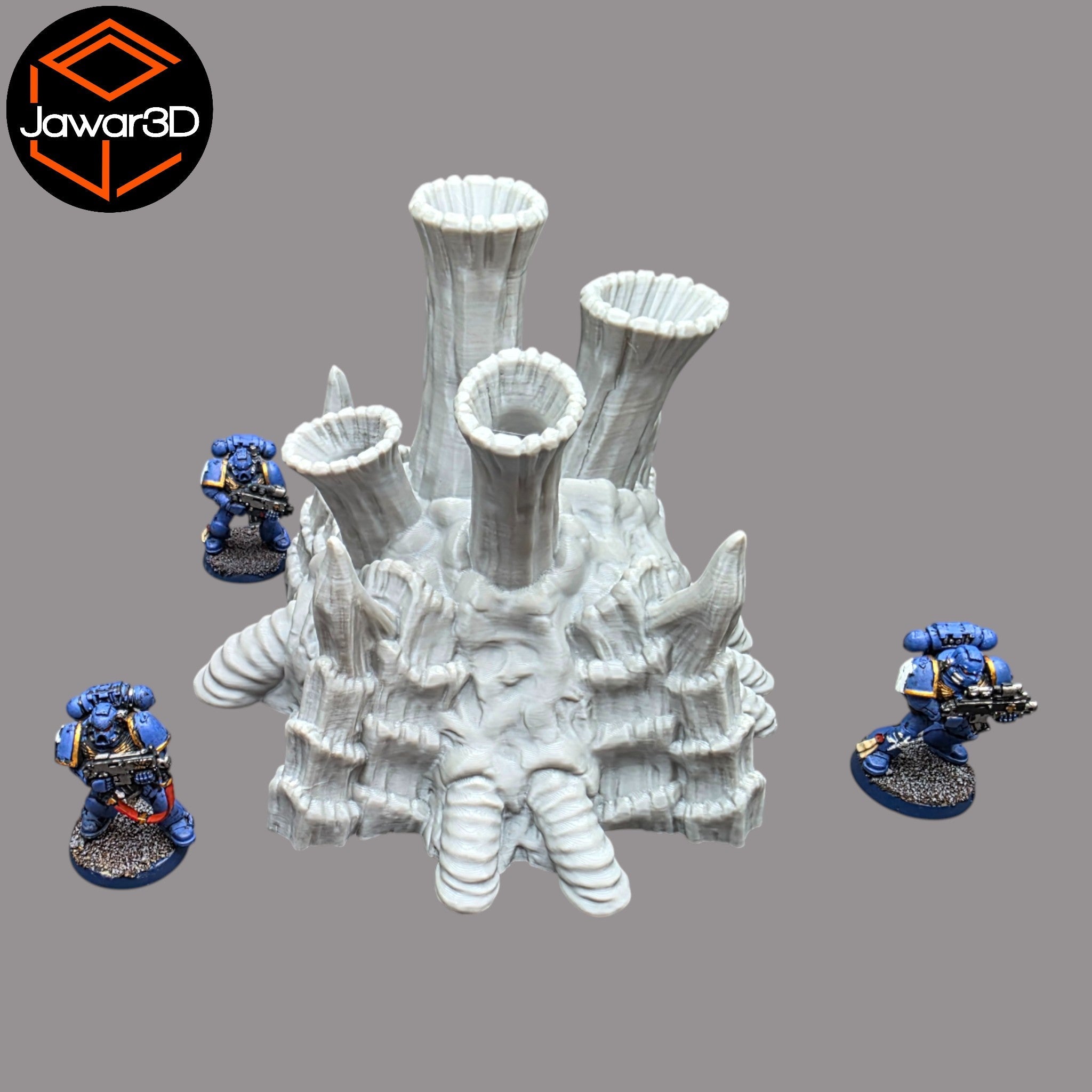 Hive Smokestack #2 - 28mm Wargaming Scatter Terrain Scenery Tabletop Jawar3d