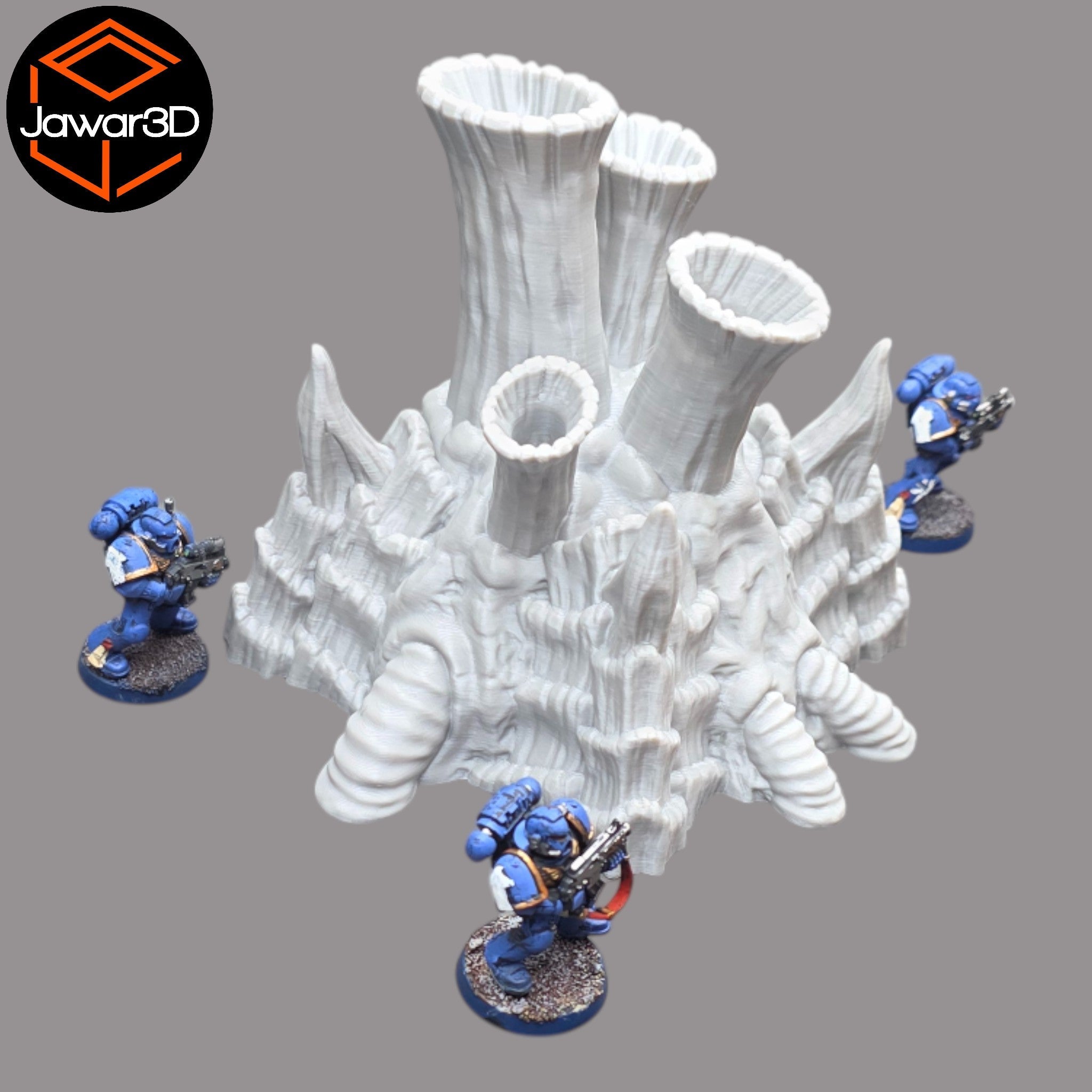 Hive Smokestack #2 - 28mm Wargaming Scatter Terrain Scenery Tabletop Jawar3d