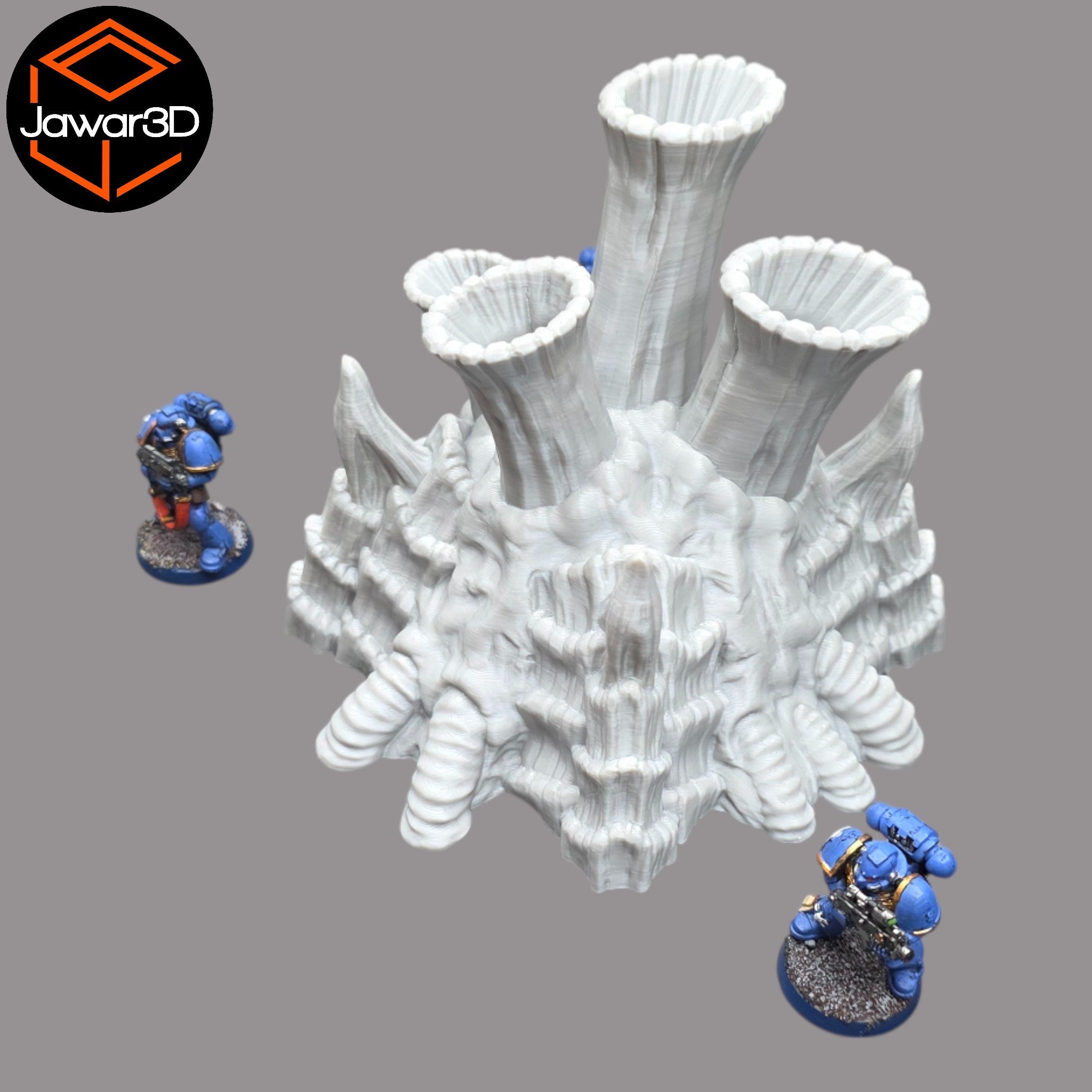 Hive Smokestack #2 - 28mm Wargaming Scatter Terrain Scenery Tabletop Jawar3d