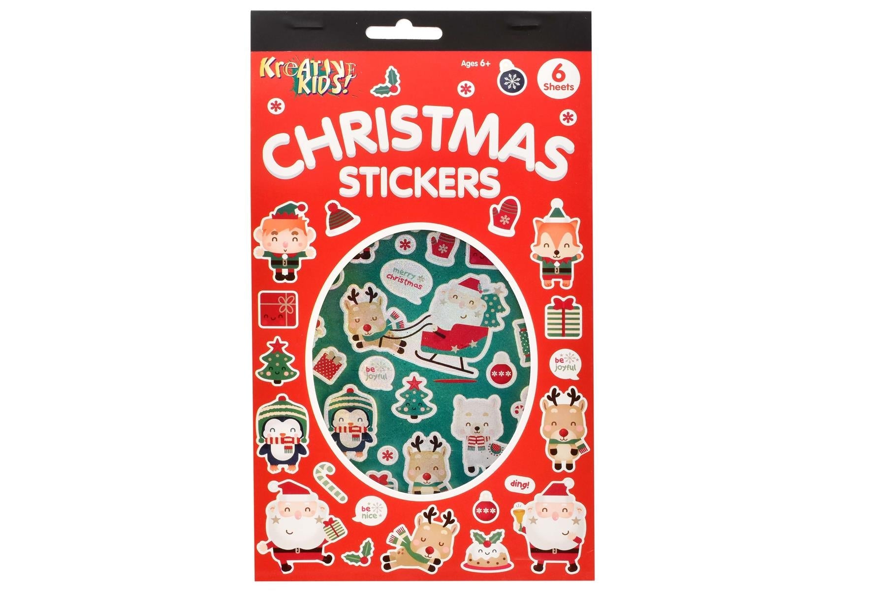 Christmas Arts & Crafts Sticker Pads - 2 Assorted Designs Curious Minds
