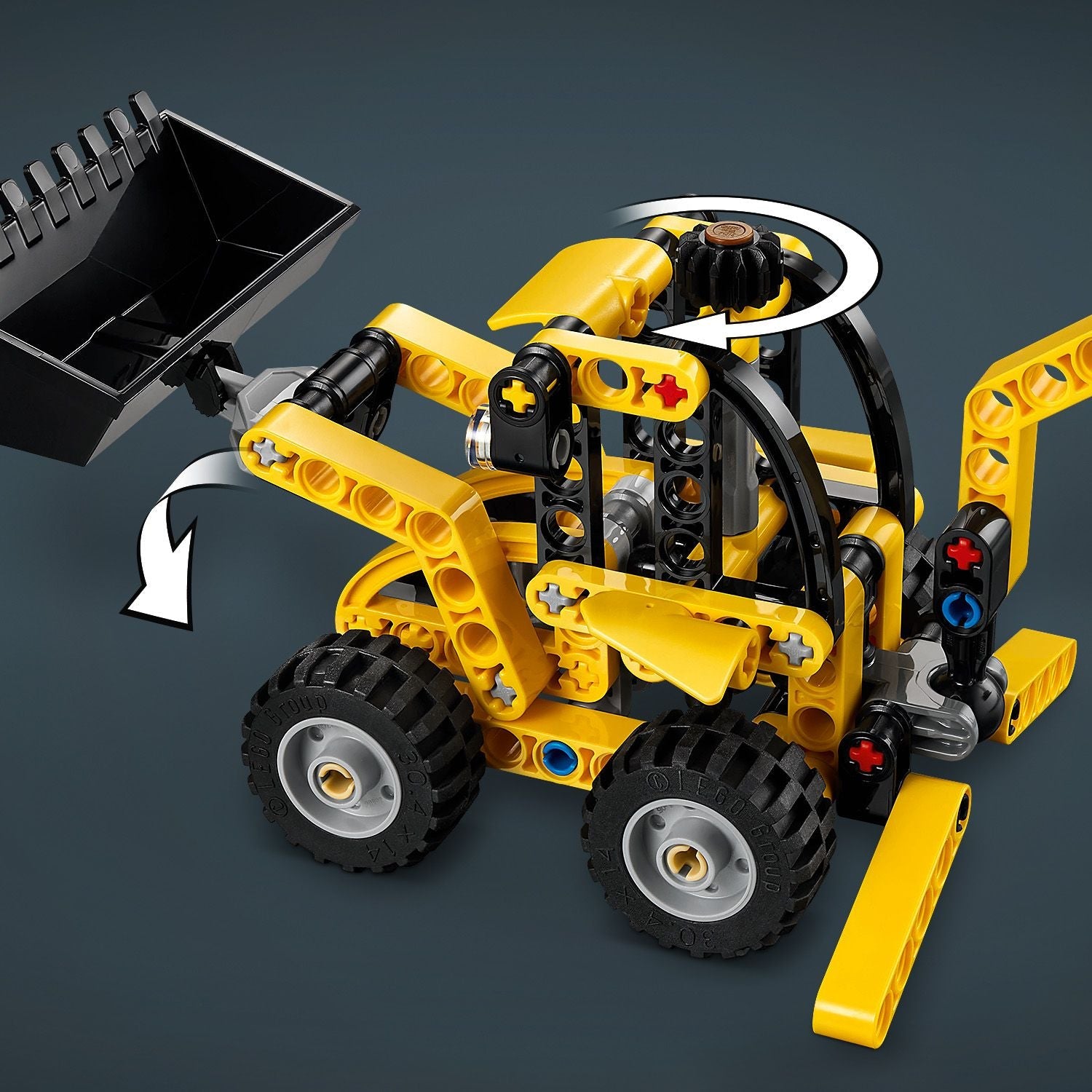 Lego Technic 42197 Backhoe Loader Buildable Playset for Ages 7 and Up Curious Minds