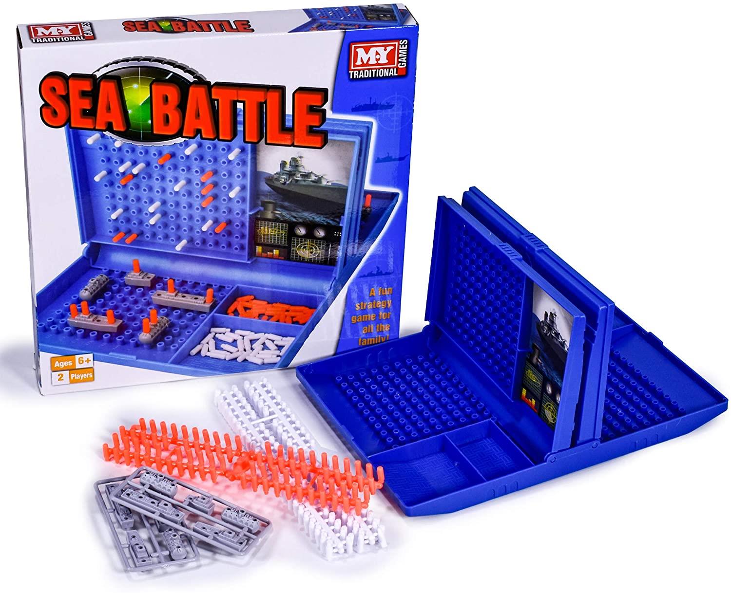 Classic Sea Battle Strategy Board Game For 2 Players Curious Minds