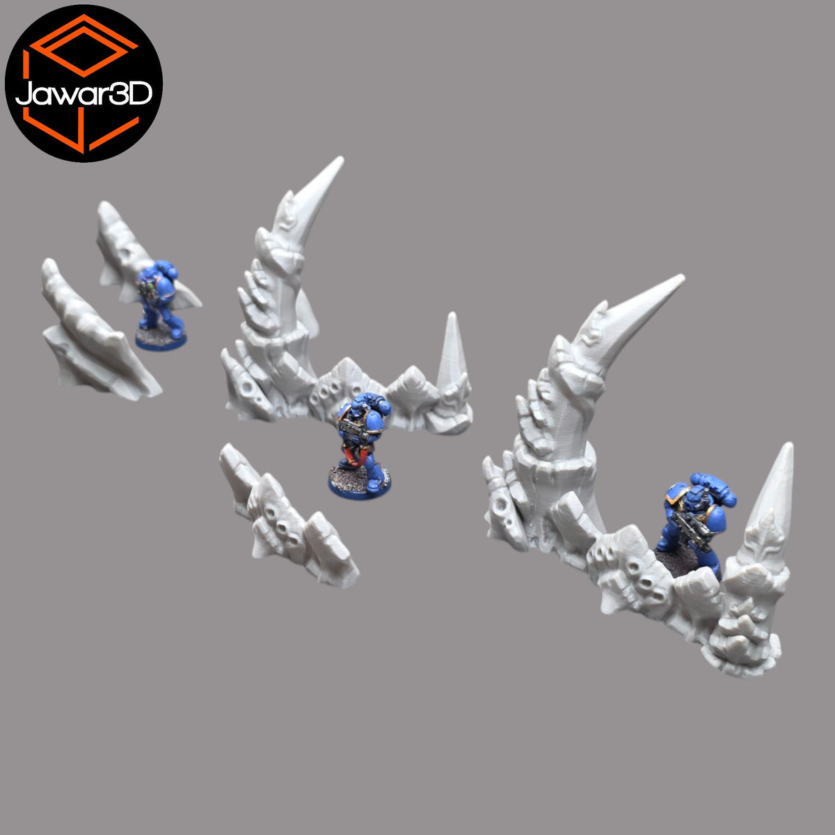Hive Barrier Set - 28mm Wargaming Scatter Terrain Scenery Tabletop Jawar3d