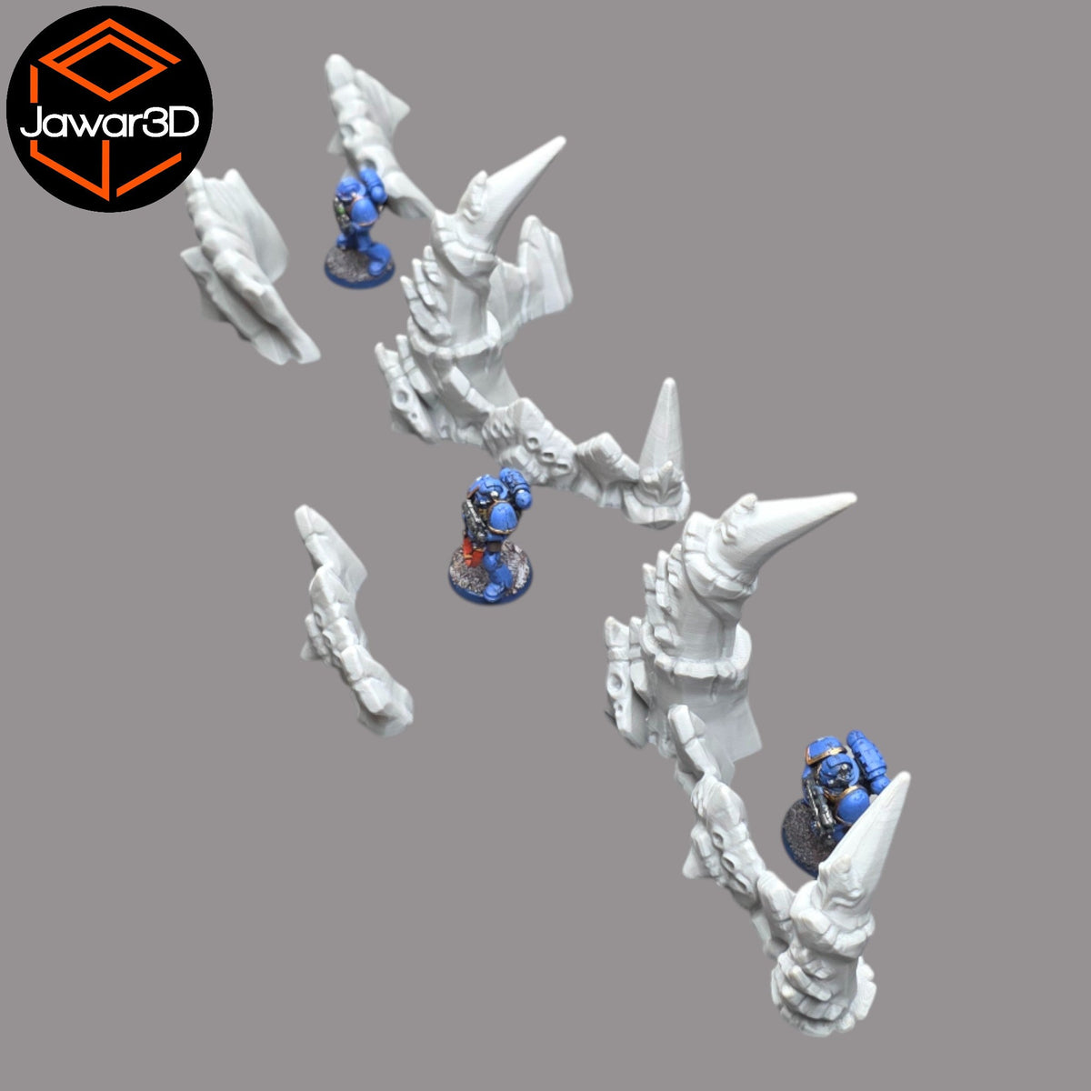Hive Barrier Set - 28mm Wargaming Scatter Terrain Scenery Tabletop Jawar3d