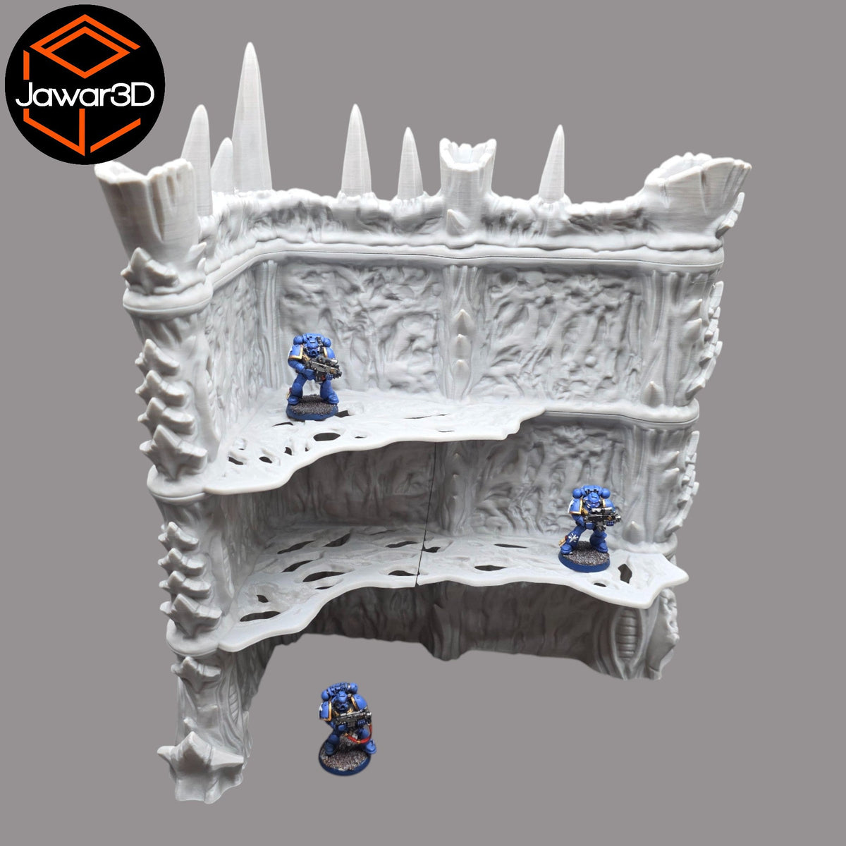 Hive Ruins #1 - 28mm Wargaming Scatter Terrain Scenery Tabletop Jawar3d