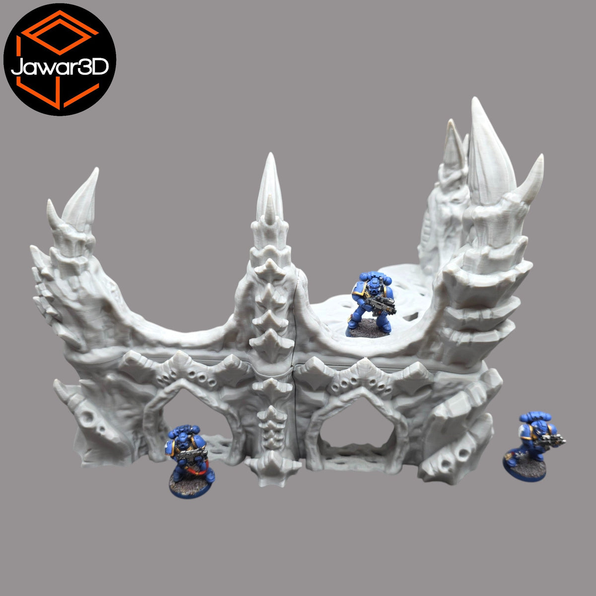 Hive Ruins #2 - 28mm Wargaming Scatter Terrain Scenery Tabletop Jawar3d