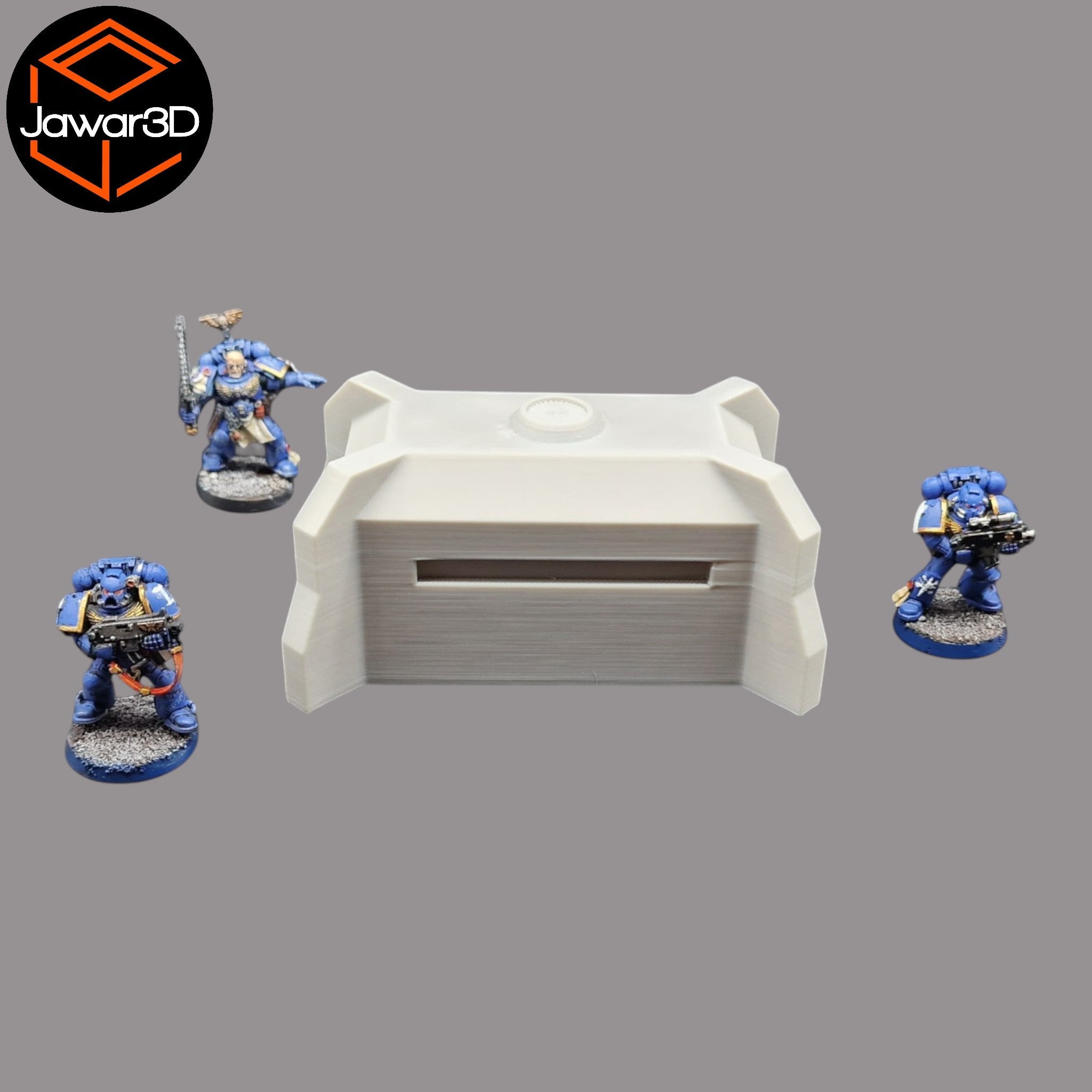 Rectangle Bunker - 28mm Wargaming Scatter Terrain Scenery Tabletop Miniature Jawar3d