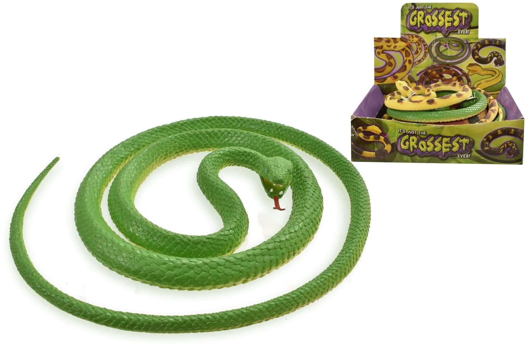 Realistic Long & Colourful PVC Toy Snake (Assorted Designs) Curious Minds