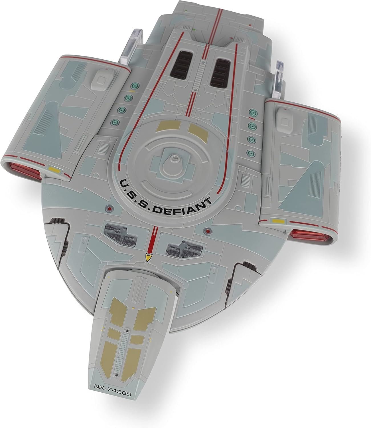 #07 U.S.S. Defiant NX-74205 XL EDITION Model Die Cast Ship (Eaglemoss / Star Trek) Real Merch