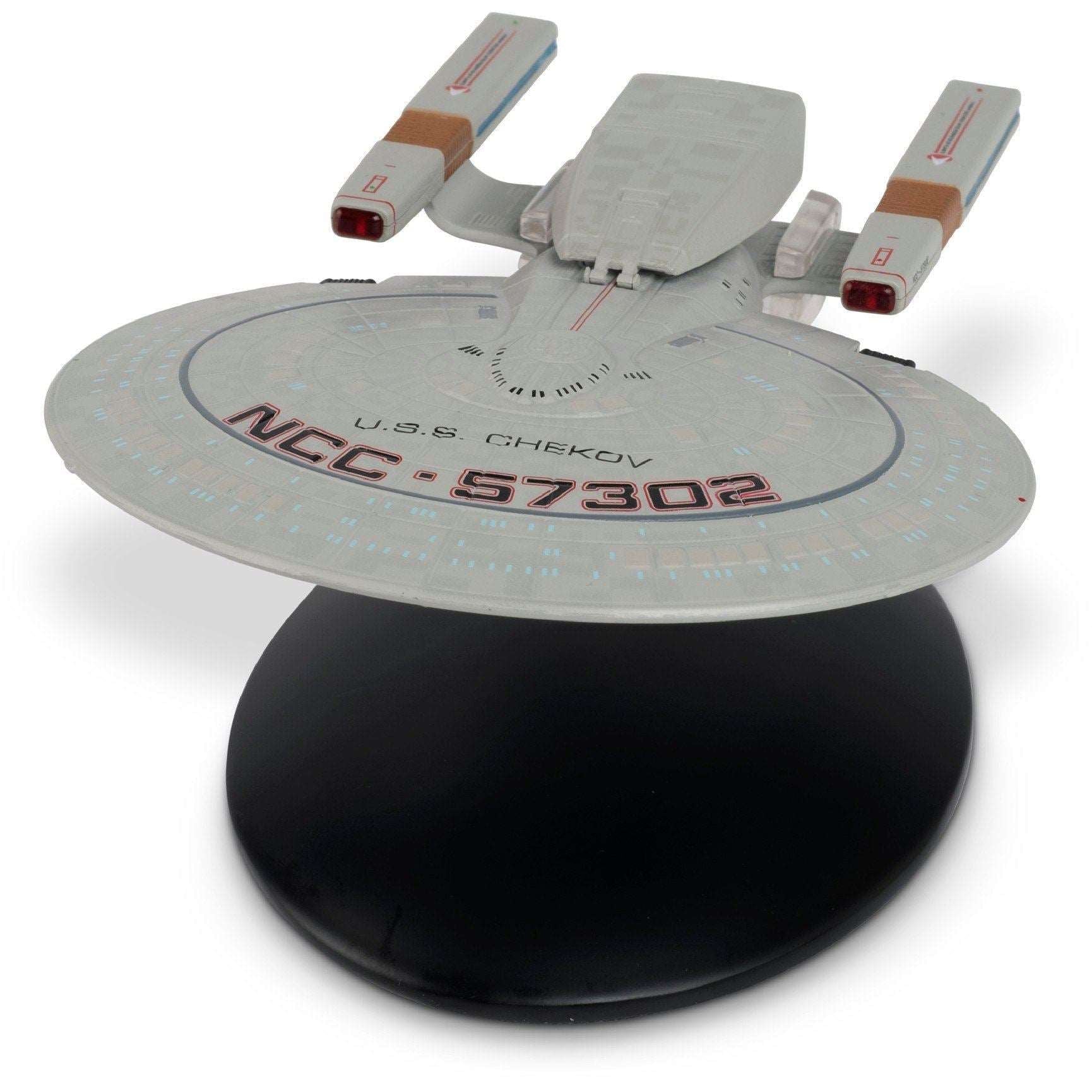 #110 U.S.S. Chekov Springfield Class Model Die-Cast Ship (Eaglemoss / Star Trek) Real Merch