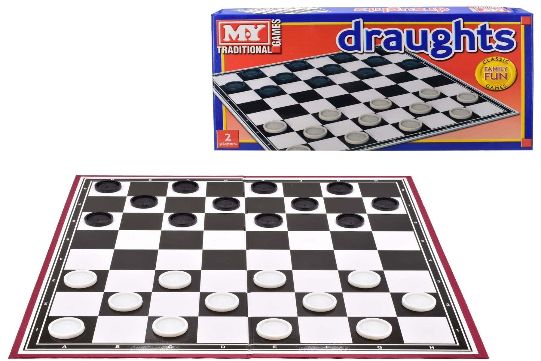 Traditional Draughts Classic Family Game For 2 Players Curious Minds