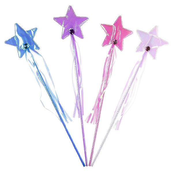 Iridescent White Star Magical Fairy Wand Dress Up Accessory Curious Minds