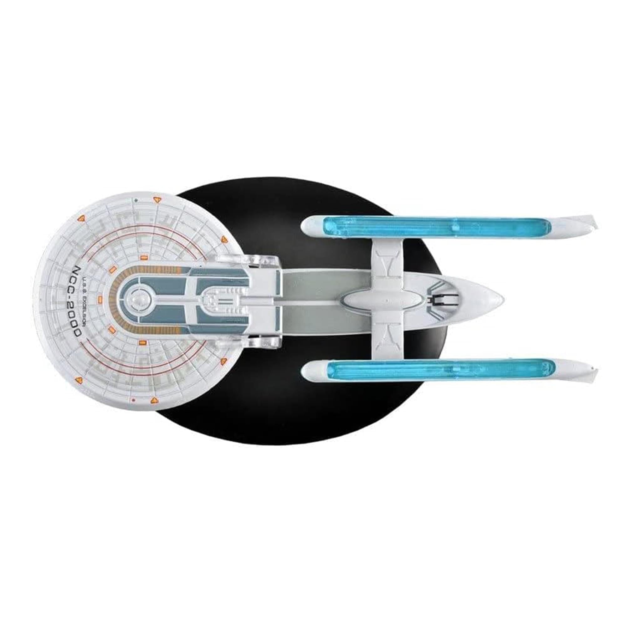 #08 U.S.S. Excelsior NCC-2000 (Excelsior class) Model Diecast Ship (Eaglemoss / Star Trek) Real Merch
