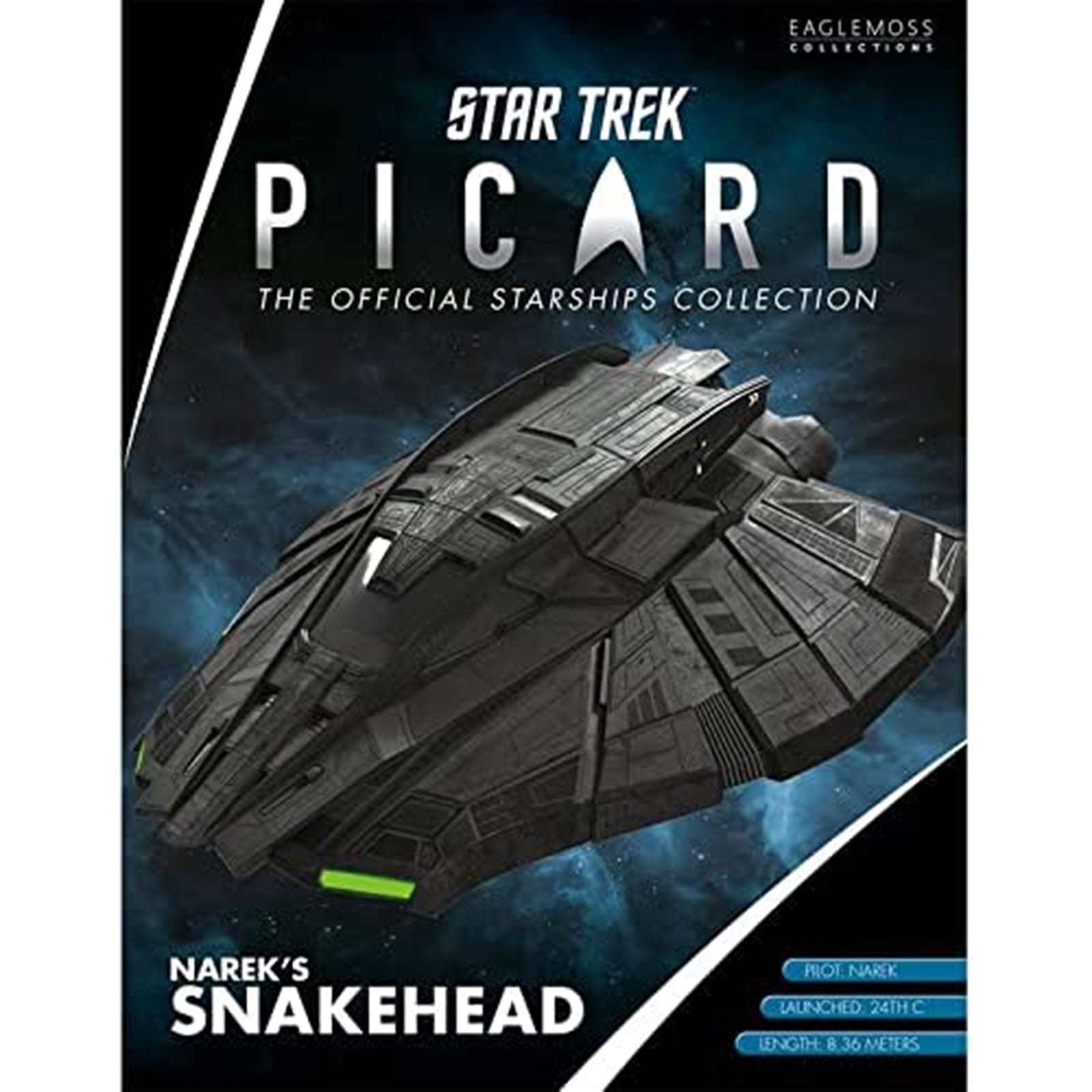 #06 Narek’s Snake Head Model Diecast Ship Picard Universe (Eaglemoss / Star Trek) Real Merch