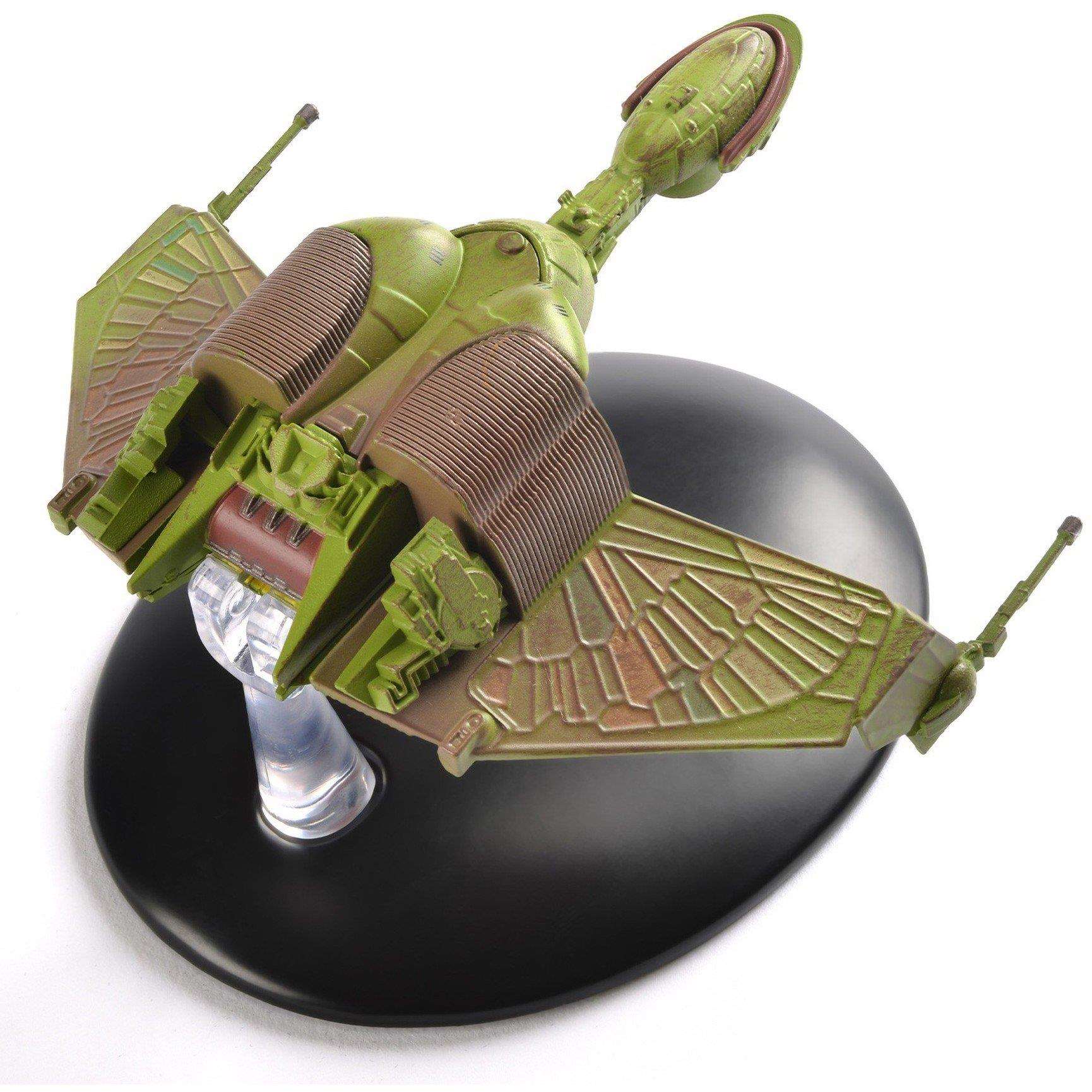 #107 Klingon Bird-of-Prey (Attack Position) Die-Cast Model Ship (Eaglemoss / Star Trek) Real Merch
