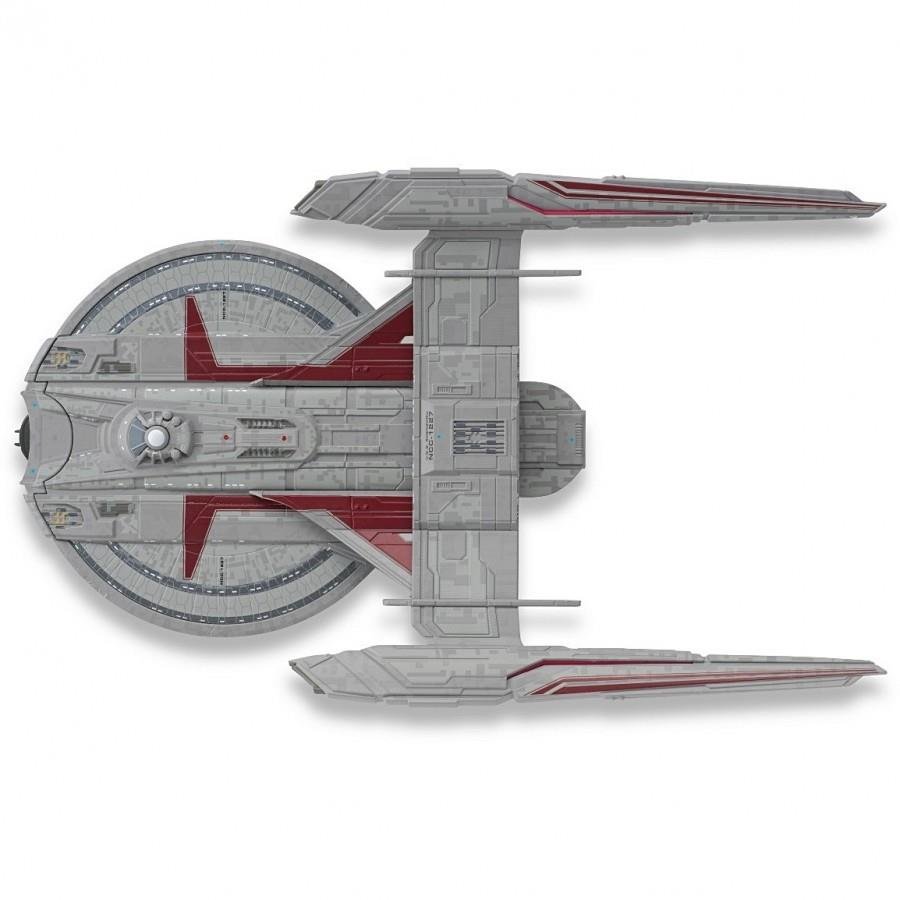 #22 U.S.S. Shenzhou NCC-1227 XL EDITION Discovery Starship Model Diecast Ship (Eaglemoss / Star Trek) Real Merch
