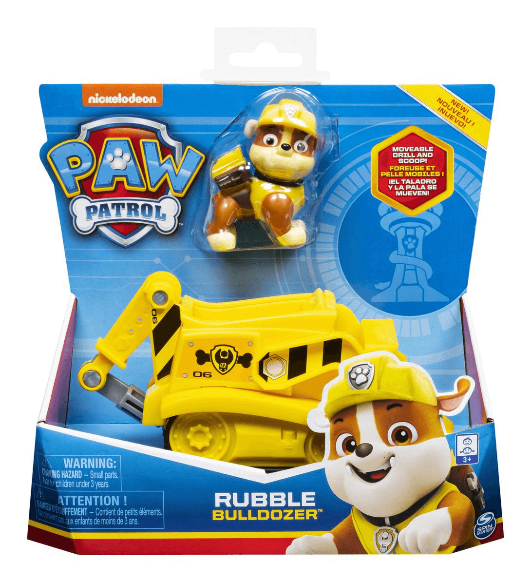 Paw Patrol Basic Vehicle Rubble Bulldozer The Imagination Shop