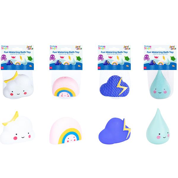 Children's Fun Watering Rain Cloud Bath Toy in Assorted Designs Curious Minds