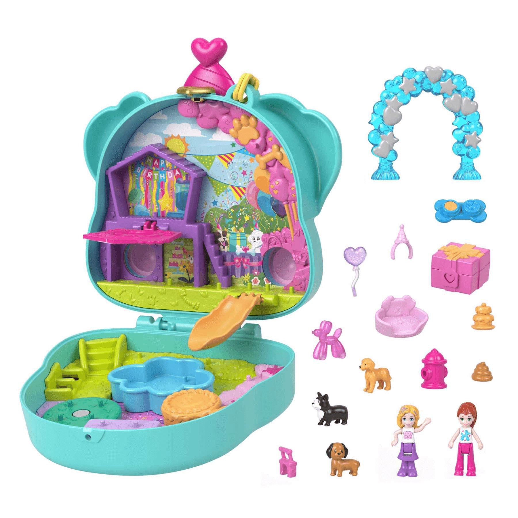Polly Pocket - Doggy Birthday Bash Compact Mattel