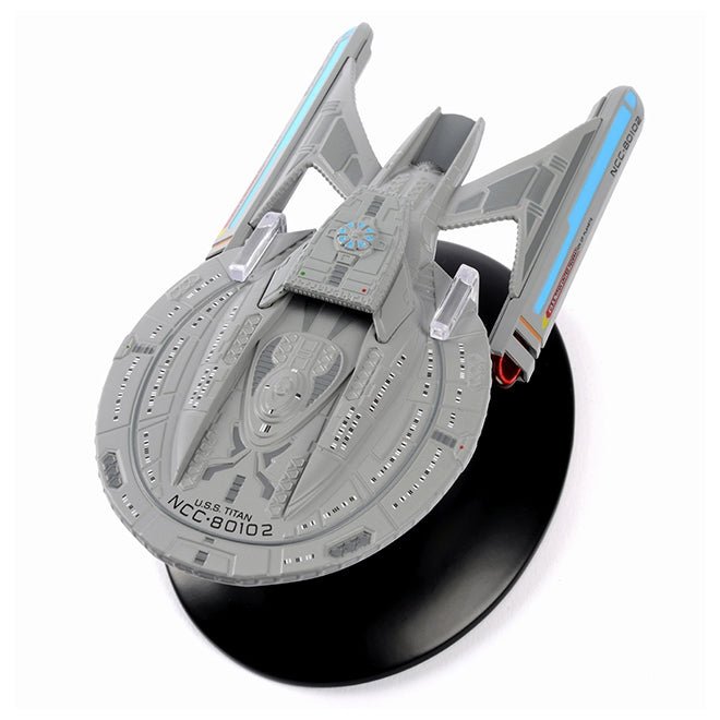 #05 U.S.S. Titan NCC-80102 (Luna Class) Model Diecast Ship BONUS ISSUE (Eaglemoss / Star Trek) Real Merch