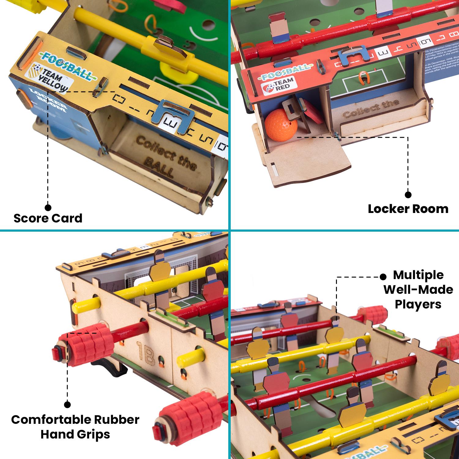 Smartivity Foosball | Build-It-Yourself Multiplayer STEAM Board Game Curious Minds