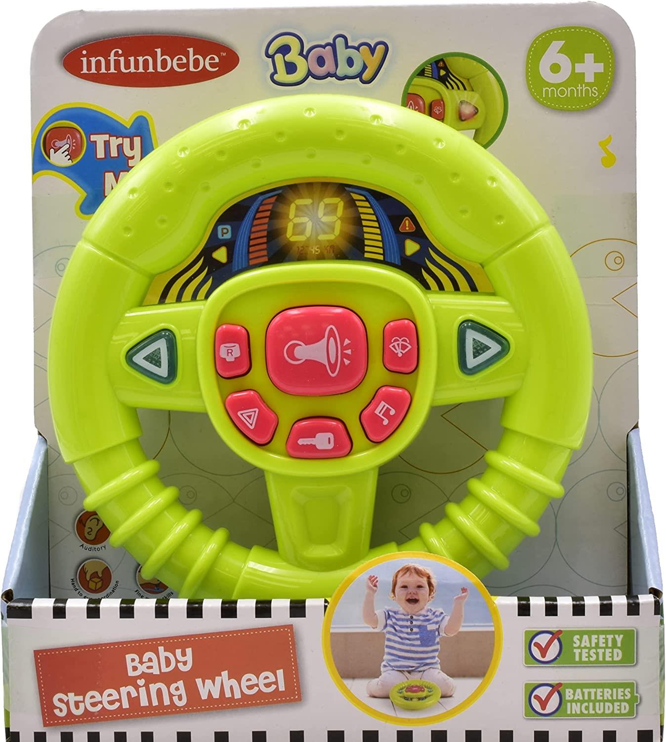 Baby's Pretend Steering Wheel with Sound Effects Curious Minds