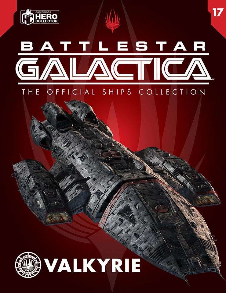 #17 Battlestar Valkyrie Diecast Model Ship (Battlestar Galactica / Eaglemoss) Real Merch