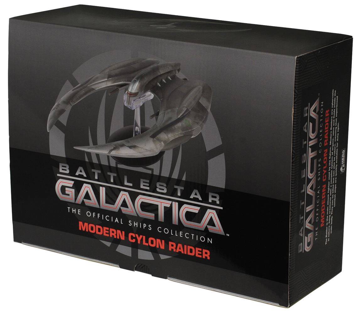 #02 Modern Cylon Raider (2004 Series) Model Diecast Ship (Eaglemoss / Battlestar Galactica) Real Merch