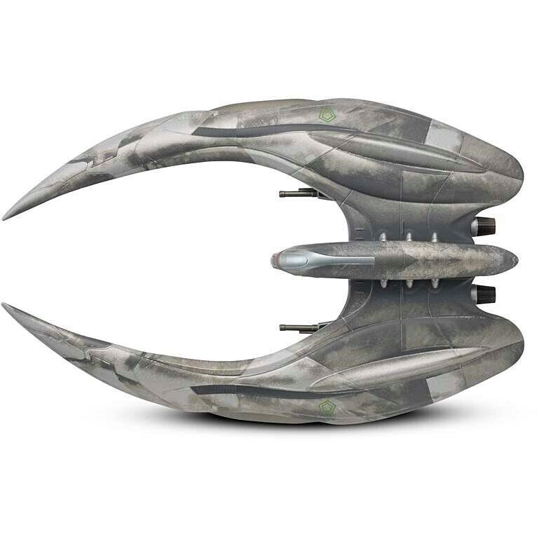 #02 Modern Cylon Raider (2004 Series) Model Diecast Ship (Eaglemoss / Battlestar Galactica) Real Merch