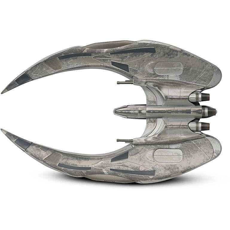 #02 Modern Cylon Raider (2004 Series) Model Diecast Ship (Eaglemoss / Battlestar Galactica) Real Merch