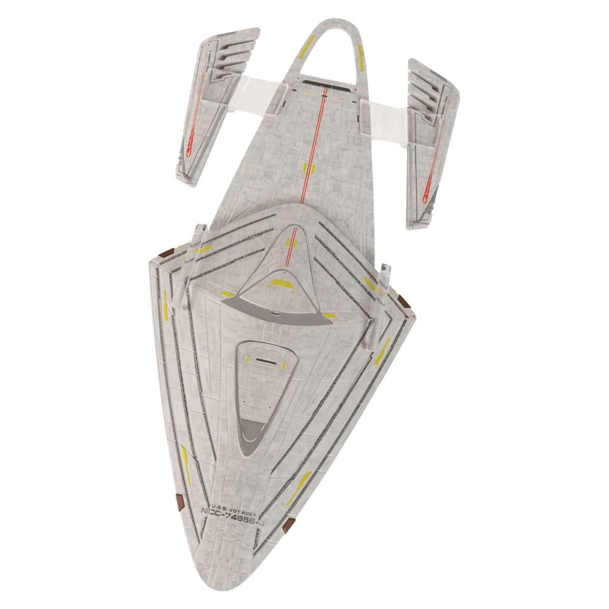 #13 U.S.S. Voyager NCC-74656-J Model Die Cast Ship Discovery (Eaglemoss / Star Trek) Real Merch