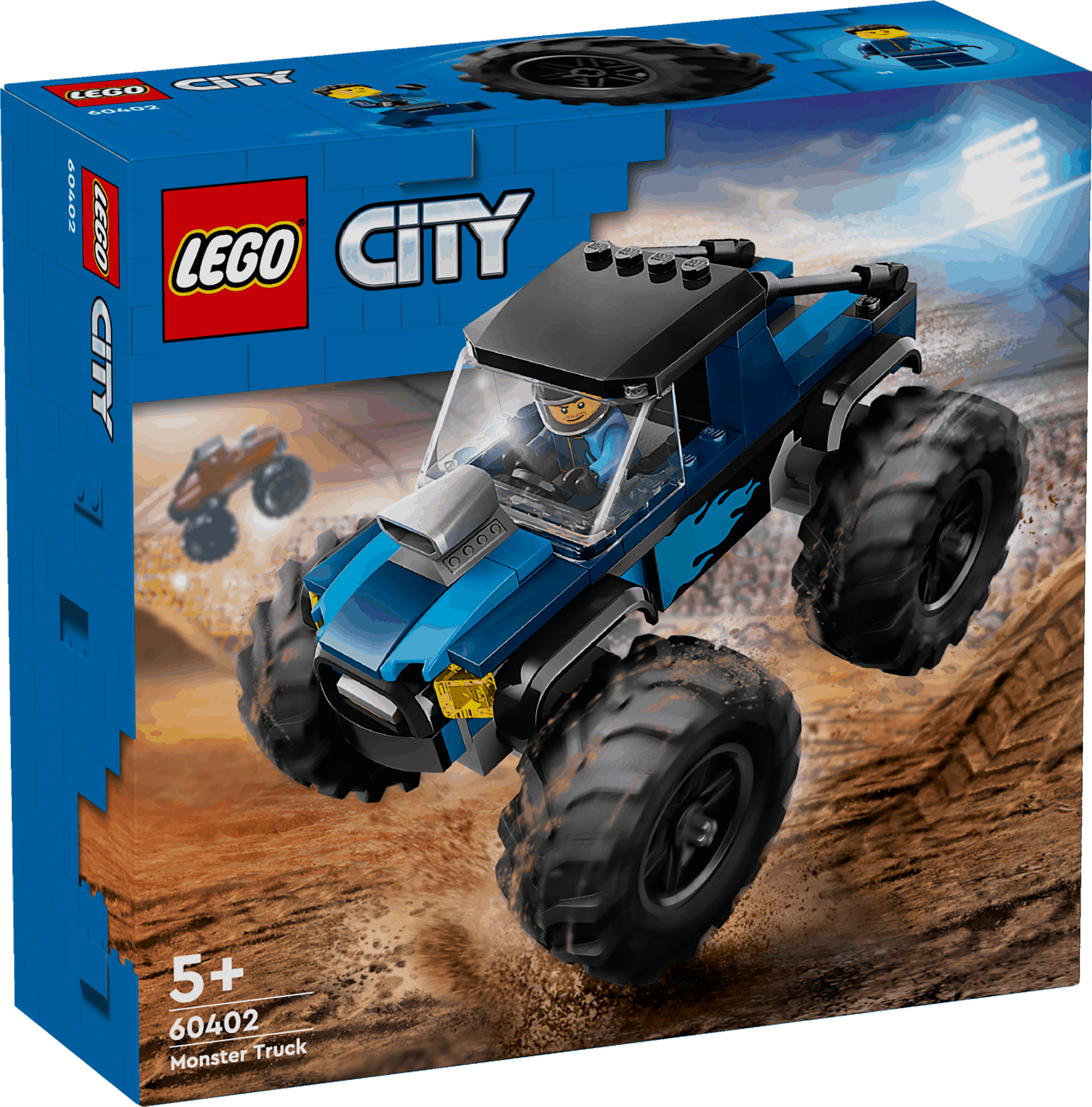 Lego City 60402 Blue Monster Truck Buildable Playset for Ages 5 and Up Curious Minds
